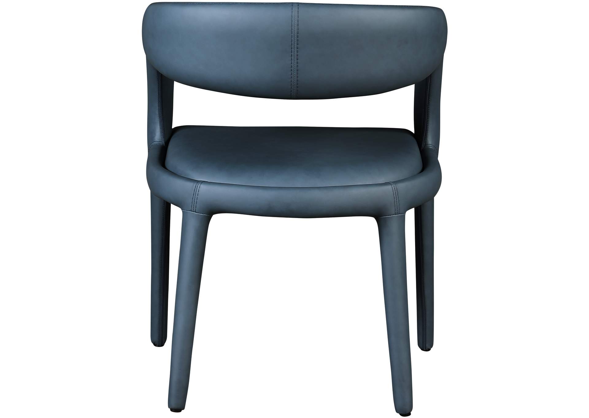 Sylvester Navy Faux Leather Dining Chair,Meridian Furniture