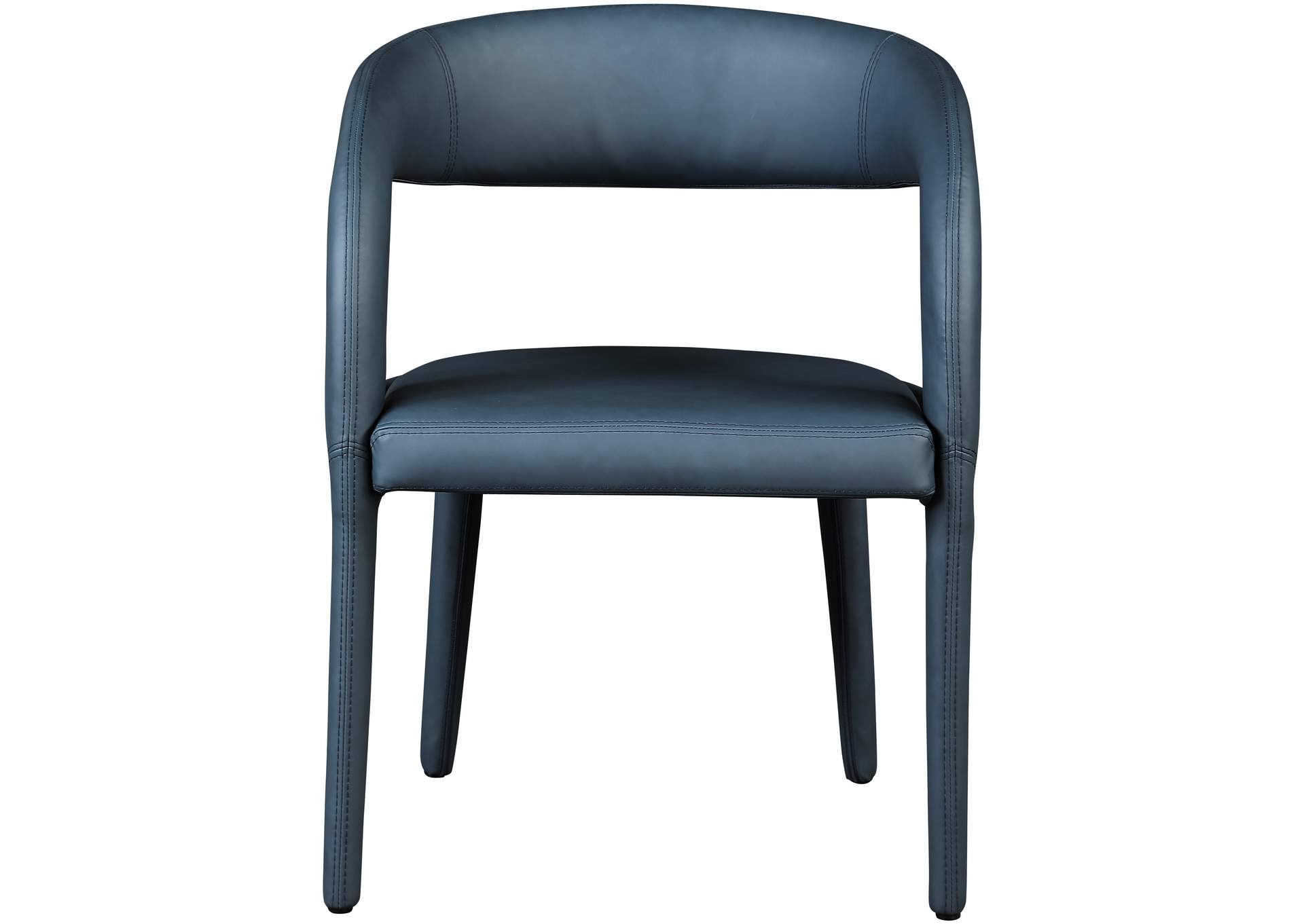 Sylvester Navy Faux Leather Dining Chair,Meridian Furniture