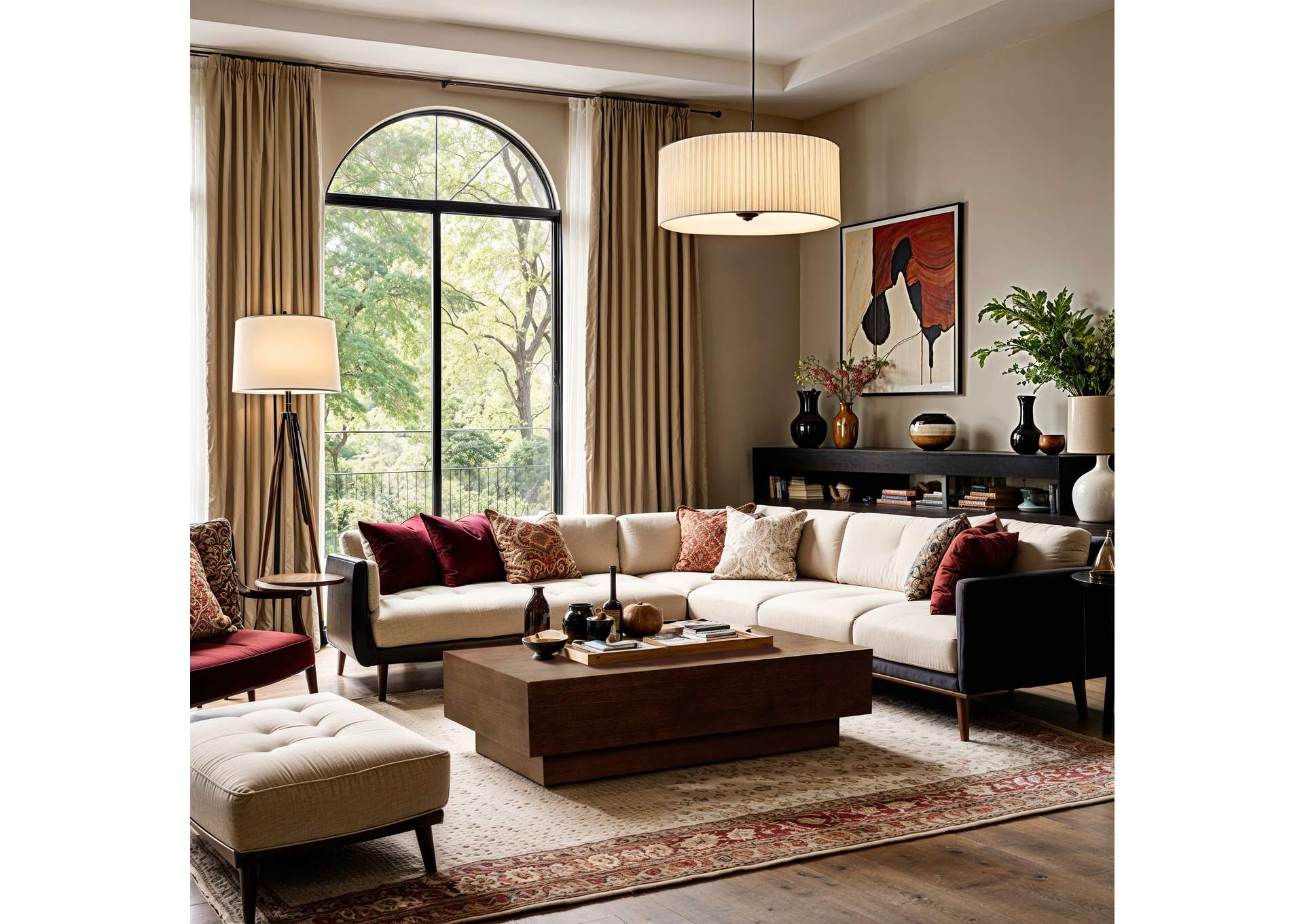 Ottoman Brown Coffee Table,Meridian Furniture