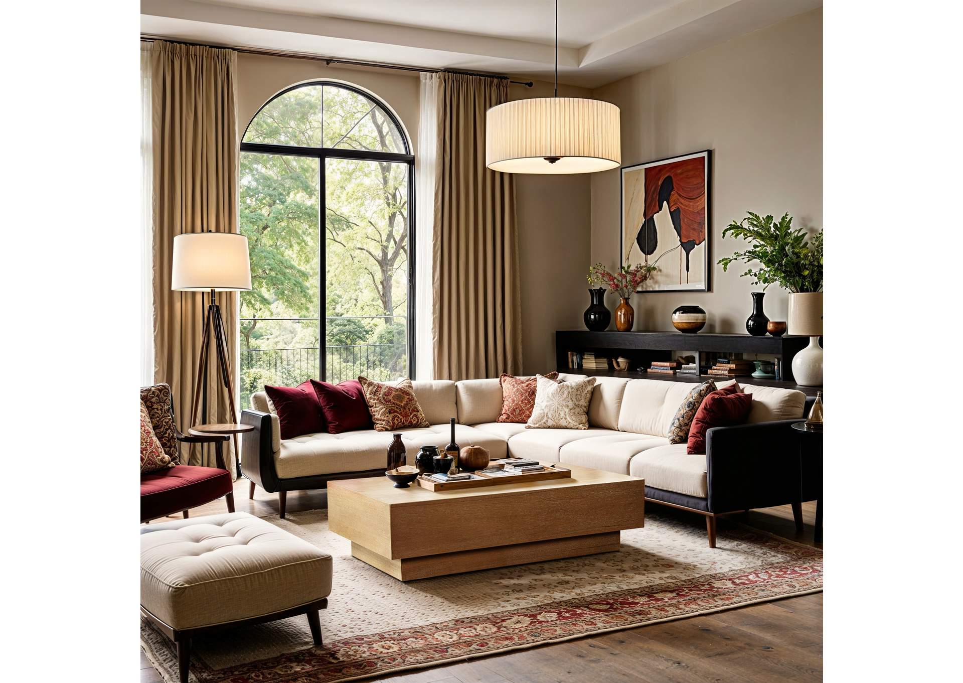Ottoman White Coffee Table,Meridian Furniture
