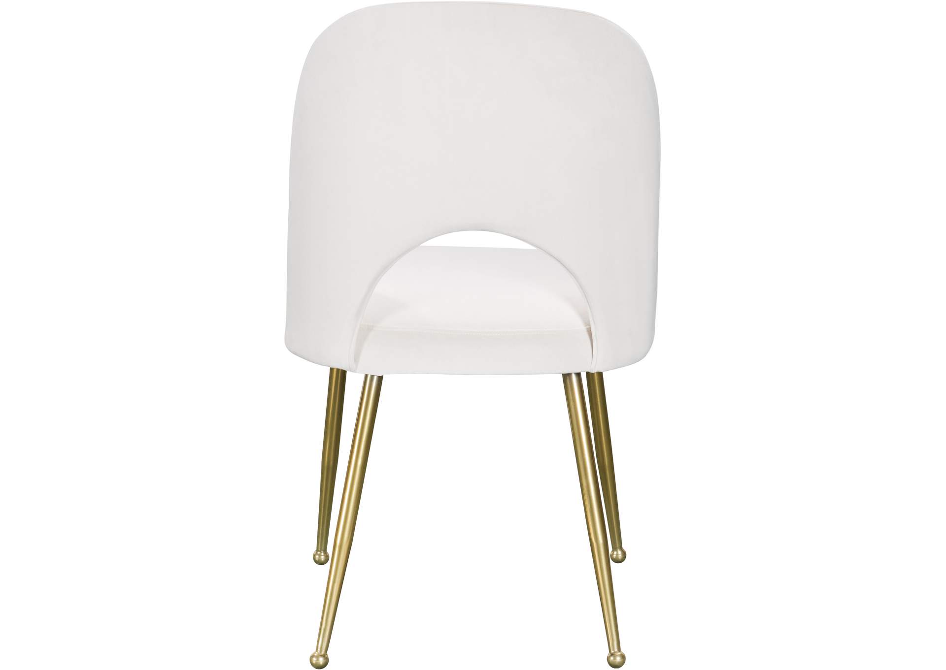 Logan Cream Velvet Dining Chair,Meridian Furniture