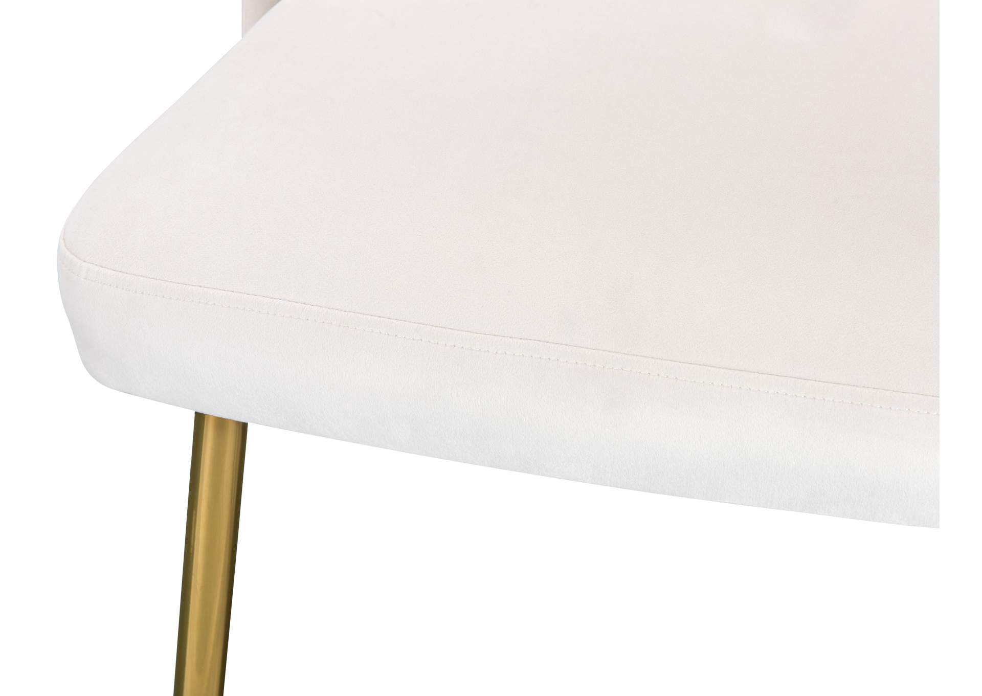 Logan Cream Velvet Dining Chair,Meridian Furniture