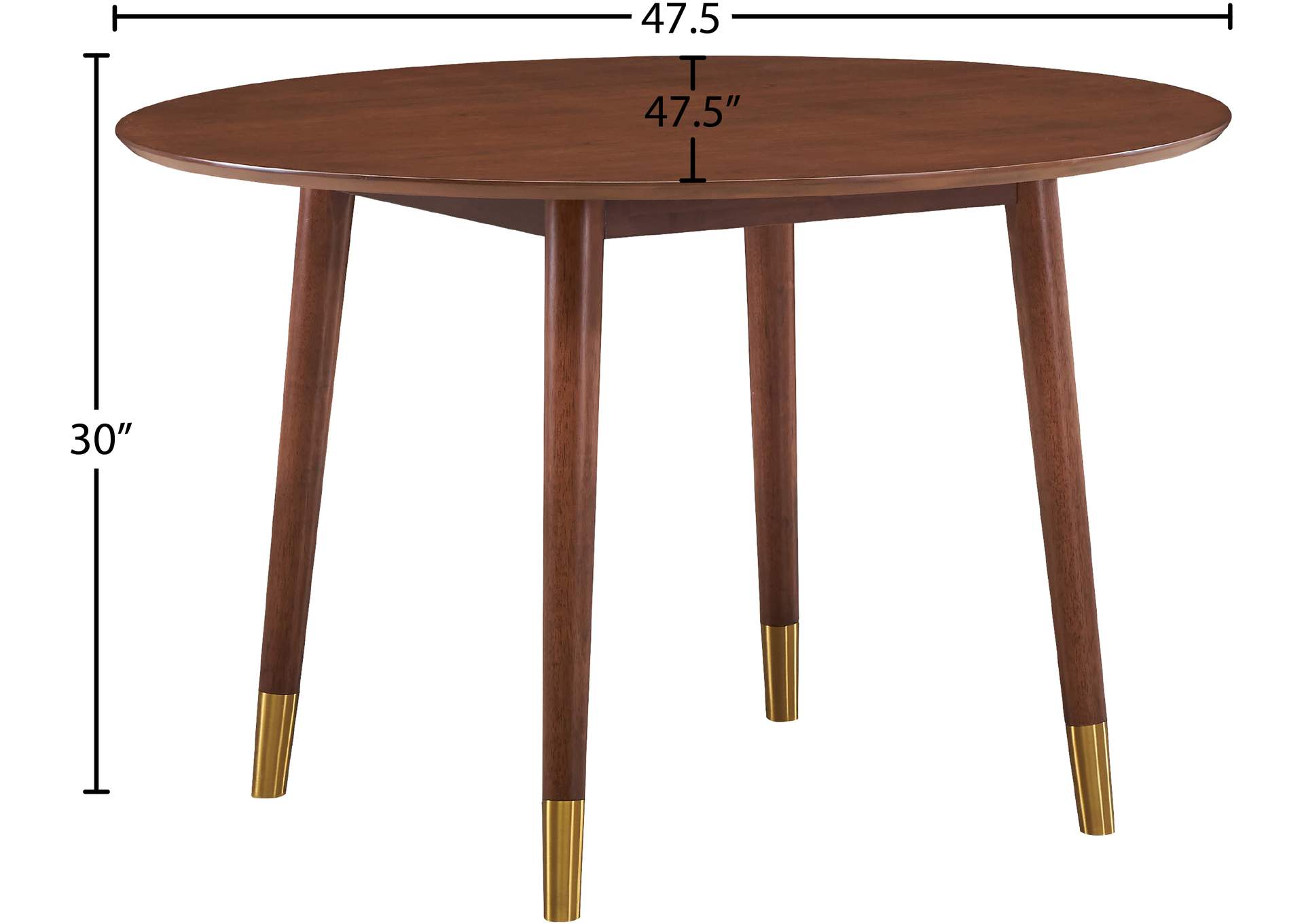 Sherwood Gold Dining Table,Meridian Furniture