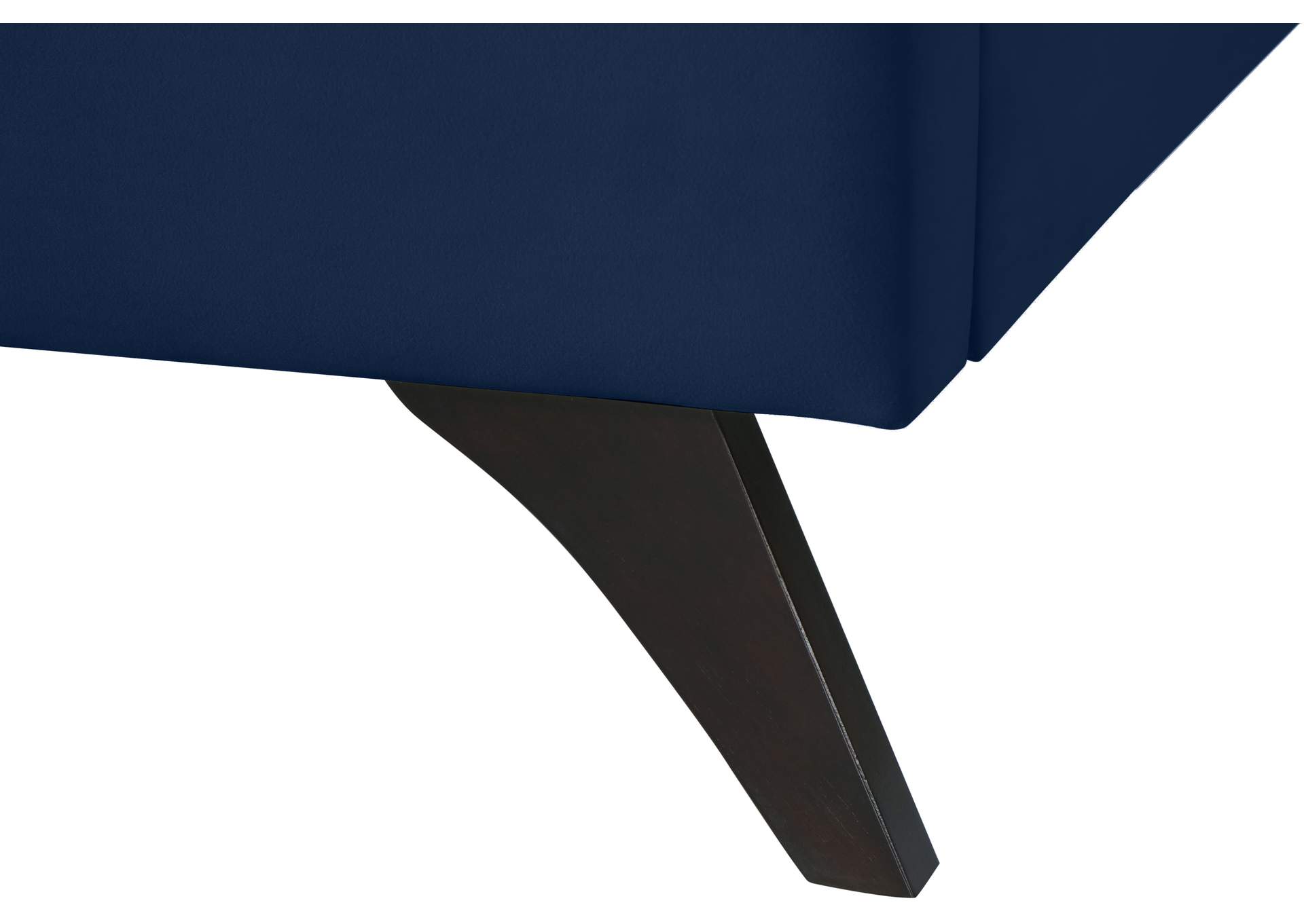 Elly Navy Velvet Full Bed,Meridian Furniture