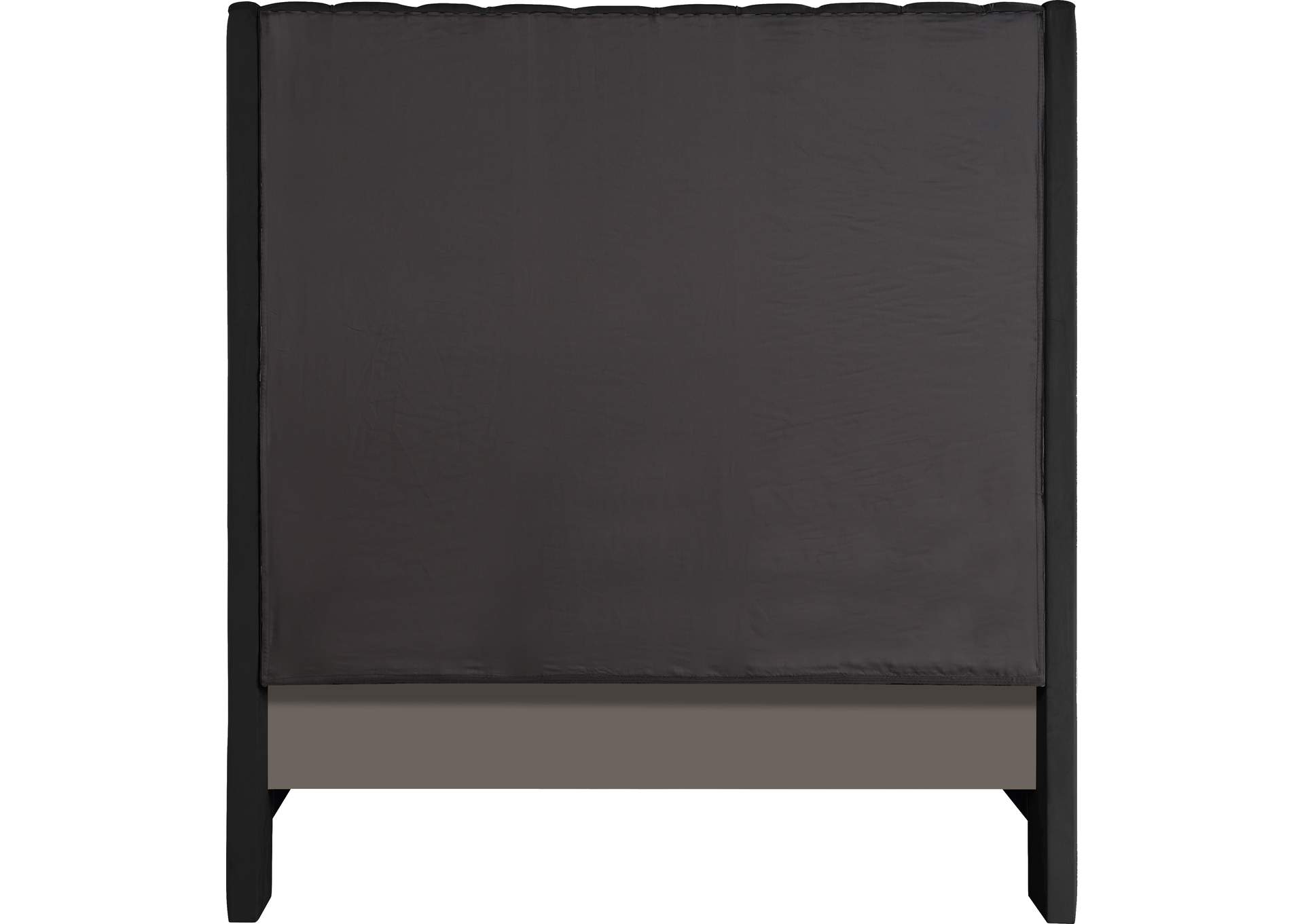 Fritz Black Velvet Full Bed,Meridian Furniture