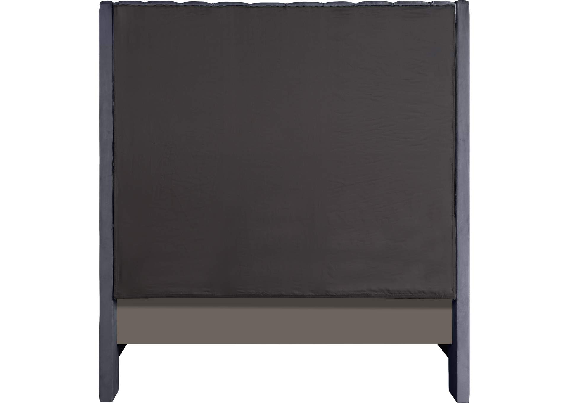 Fritz Grey Velvet King Bed,Meridian Furniture