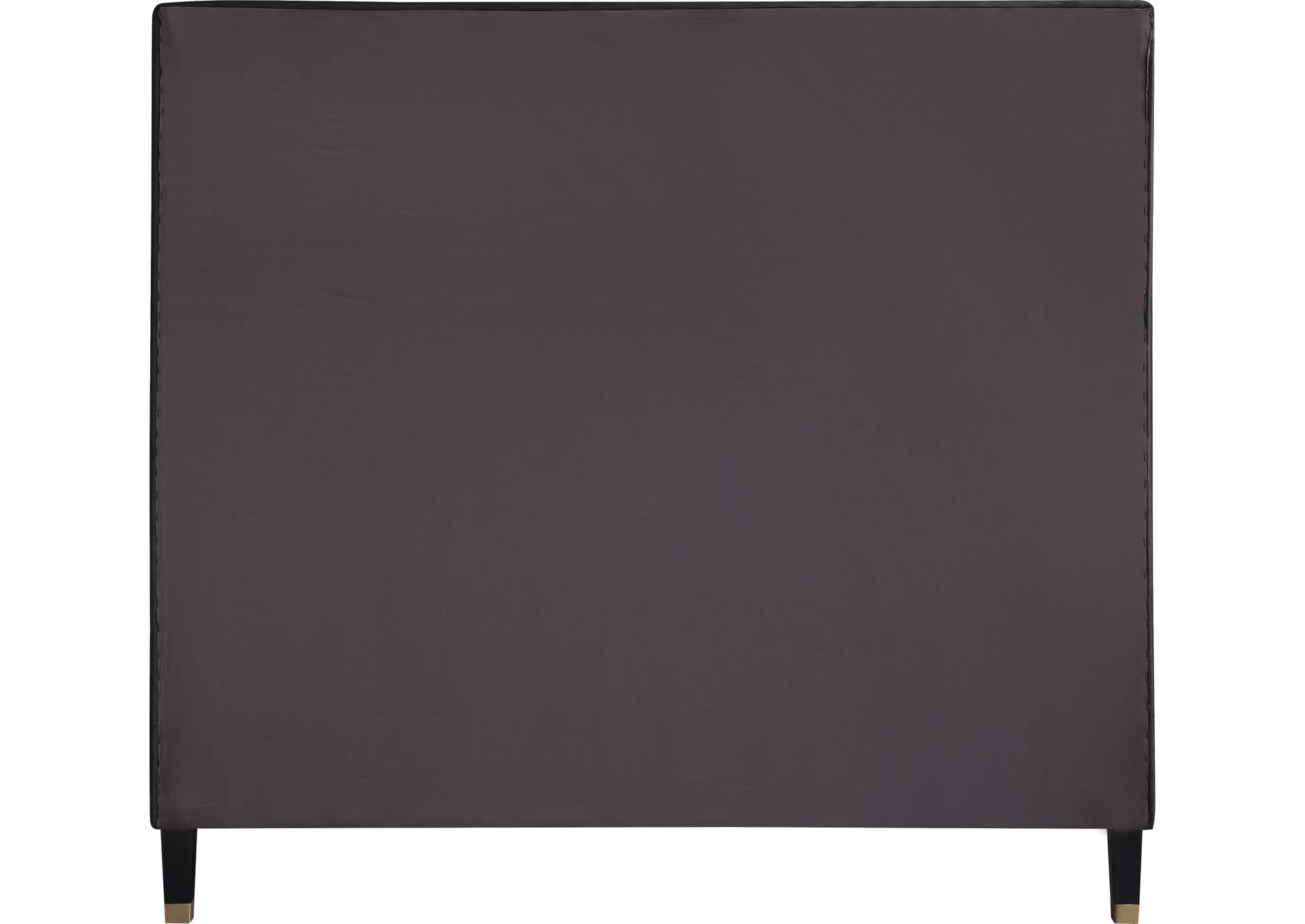 Harlie Black Velvet Full Bed,Meridian Furniture