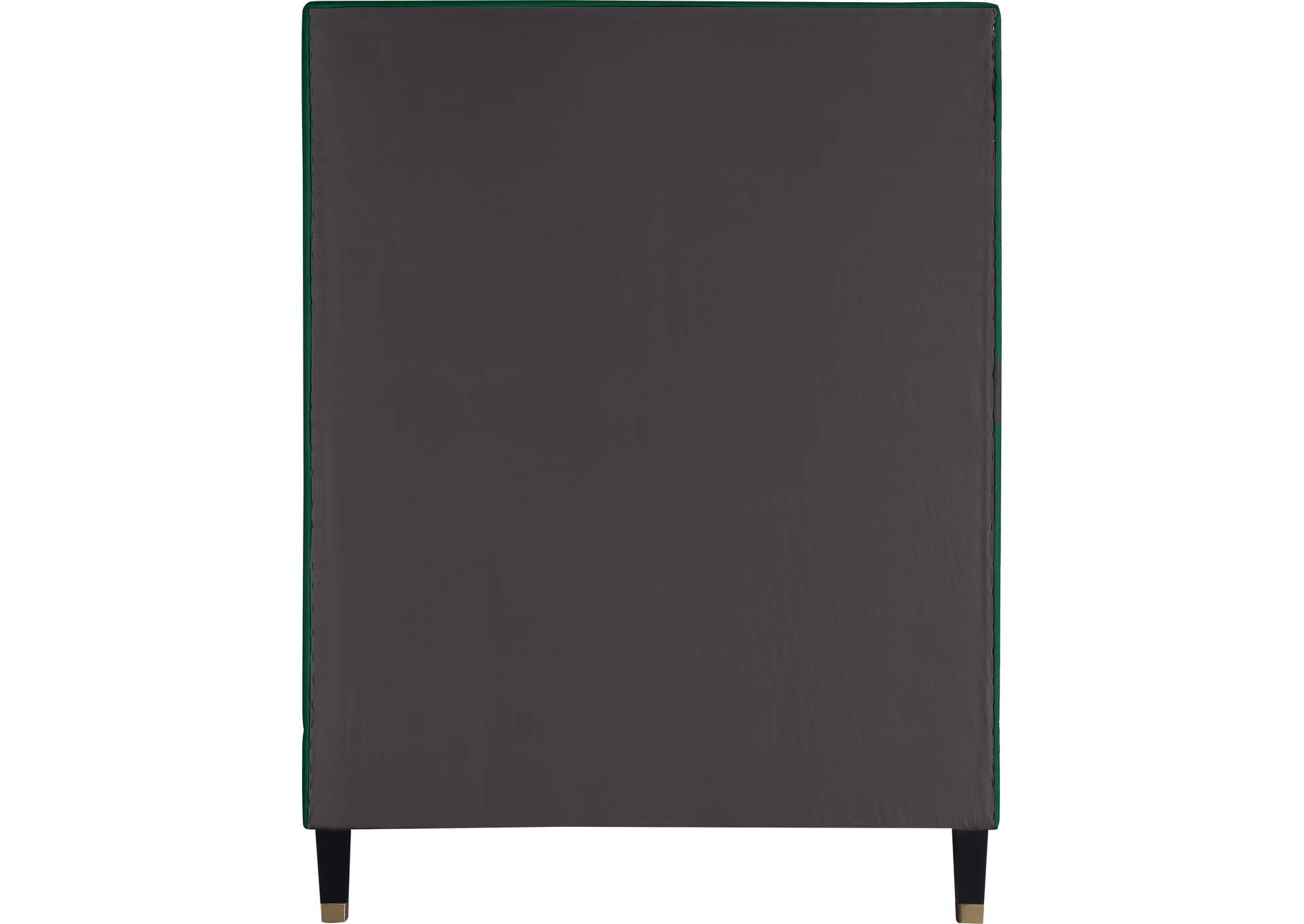 Harlie Green Velvet Twin Bed,Meridian Furniture