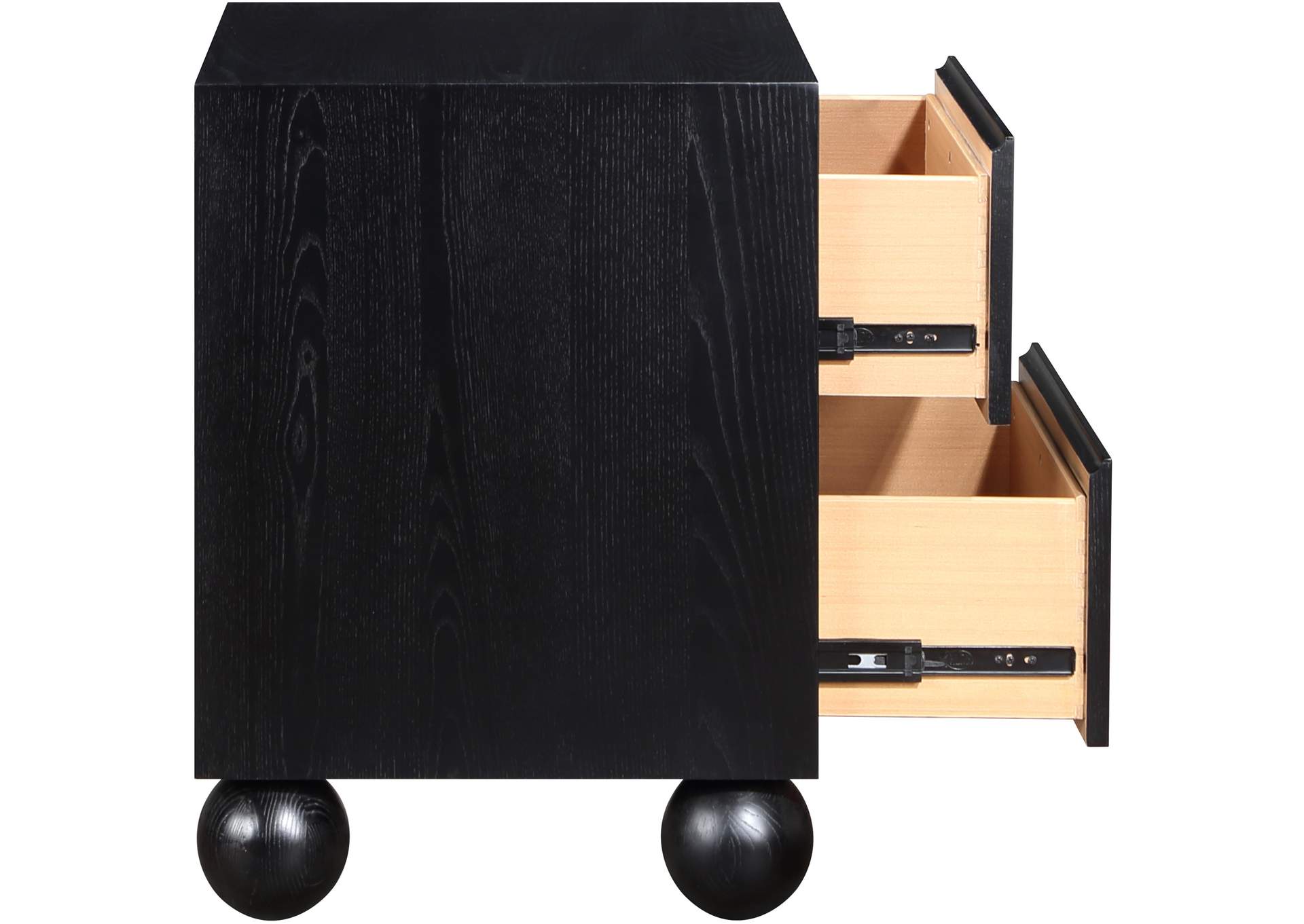 Kent Black Night Stand,Meridian Furniture