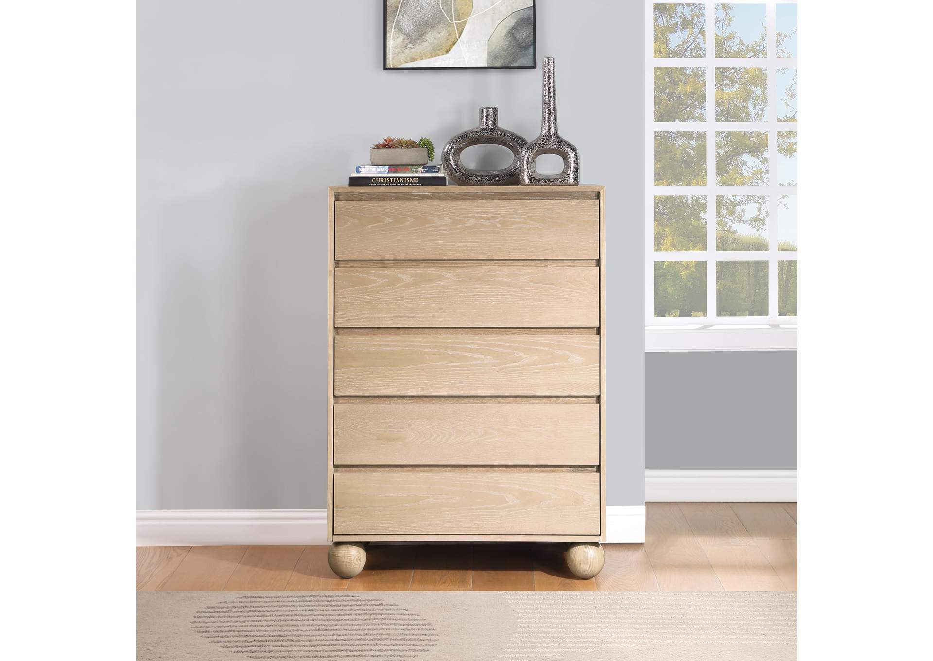 Kent Natural Chest,Meridian Furniture