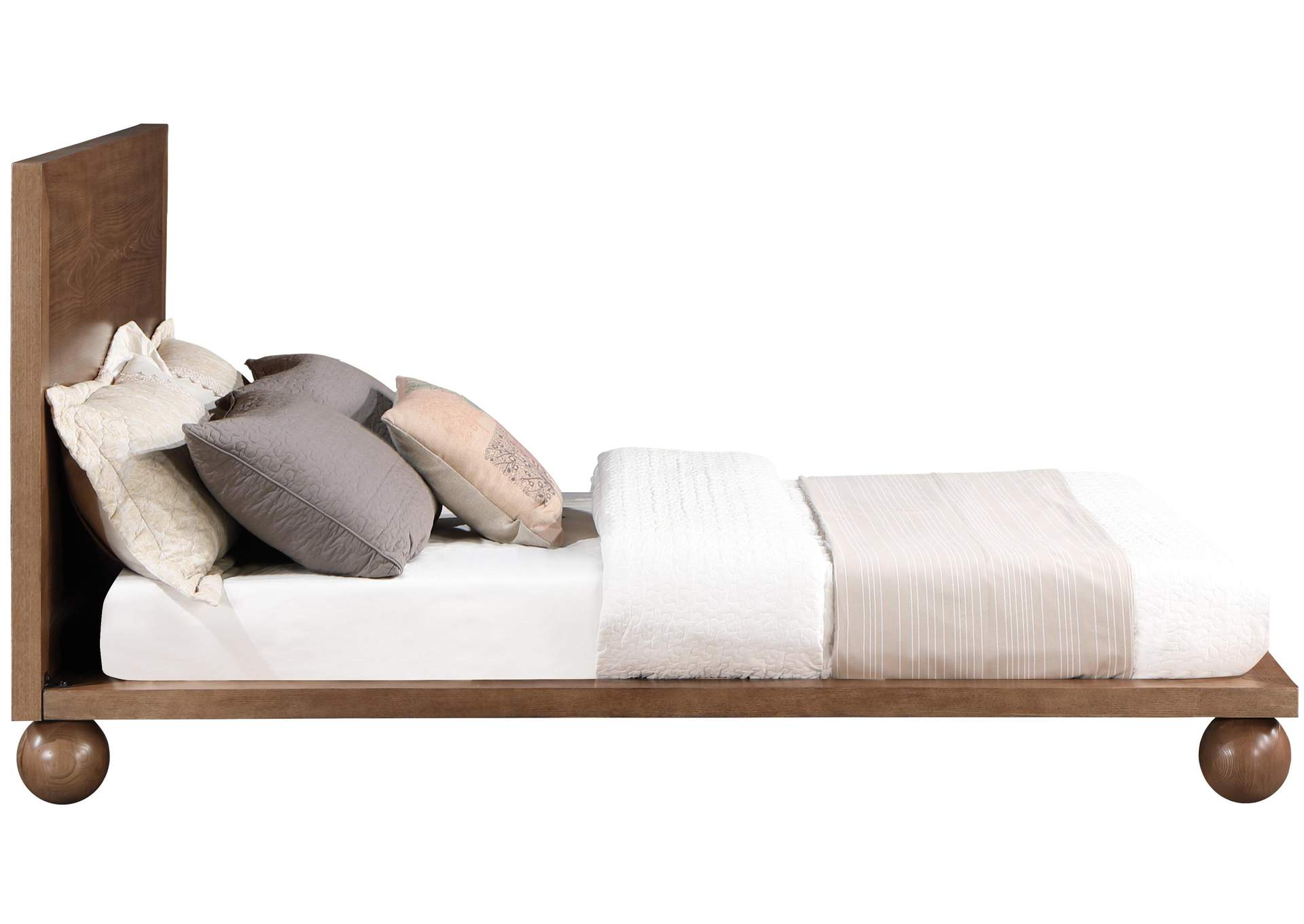 Kent Walnut King Bed (3 Boxes),Meridian Furniture