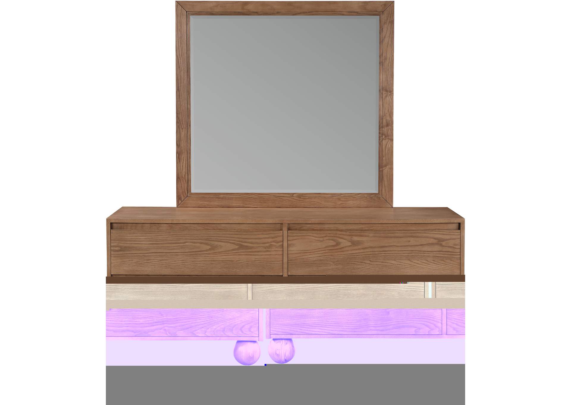 Kent Walnut Mirror,Meridian Furniture