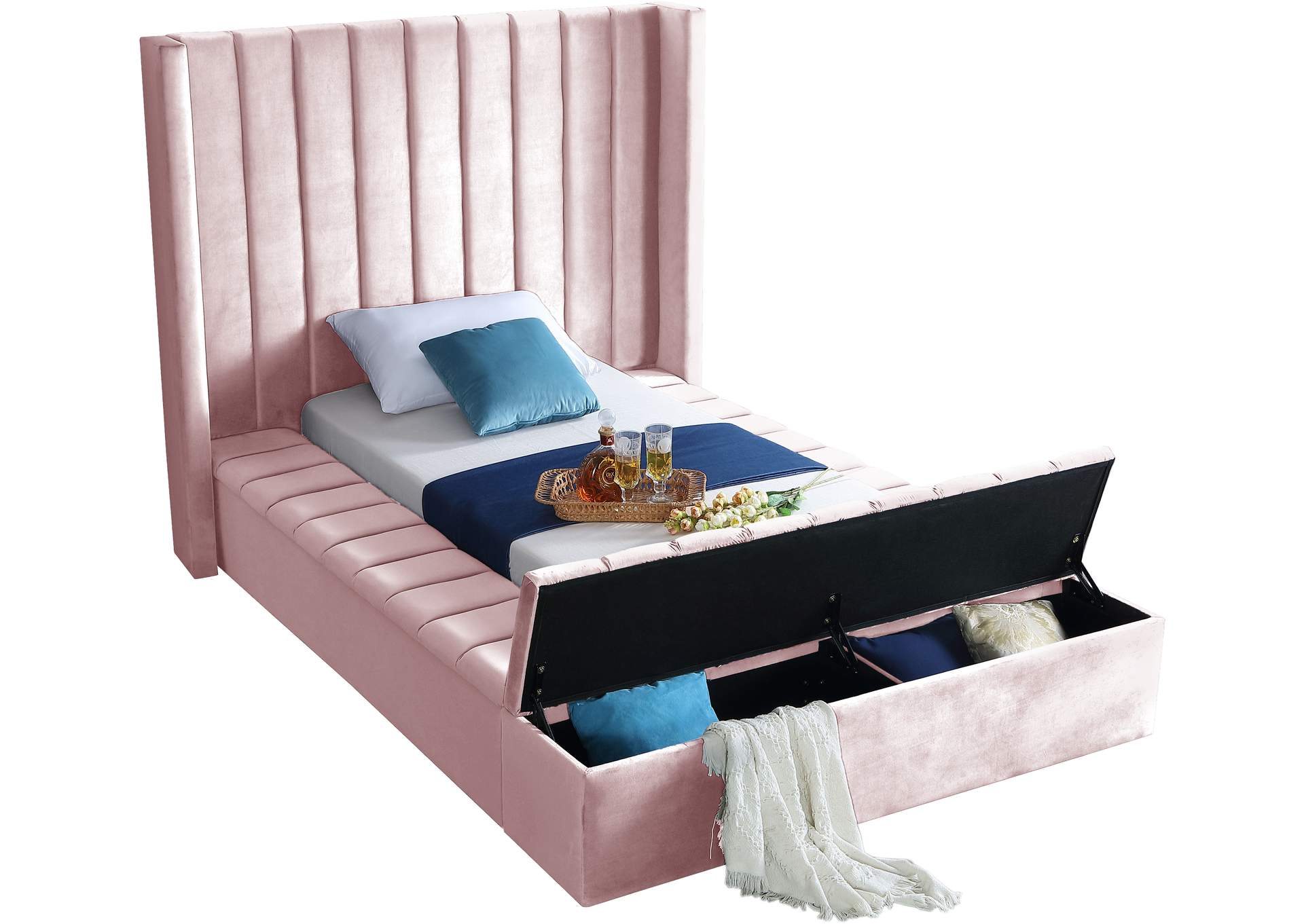 Pink Velvet Twin Bed Atelier Yuwaciaojp 