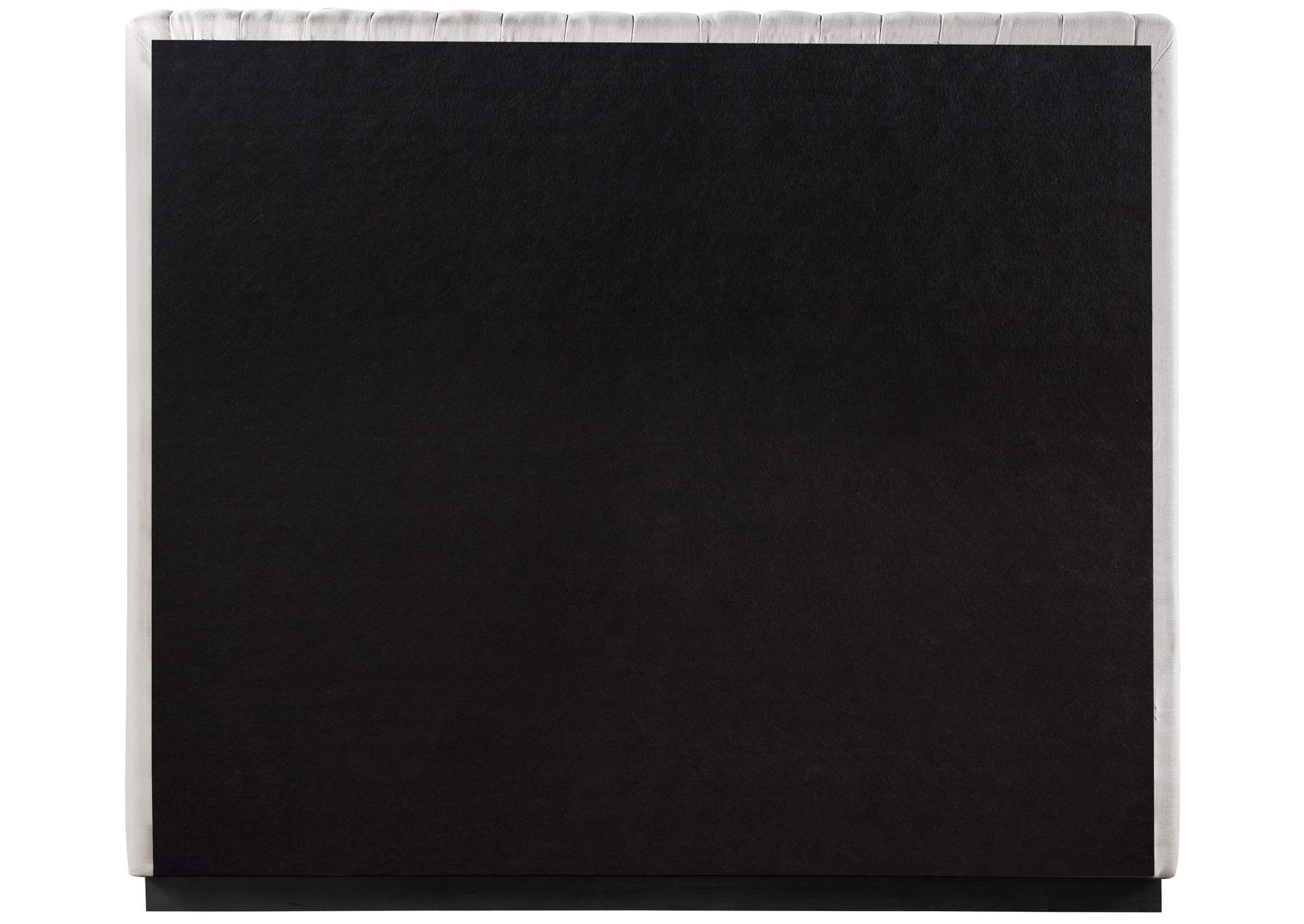 Logan Beige Linen Textured Fabric Full Bed,Meridian Furniture