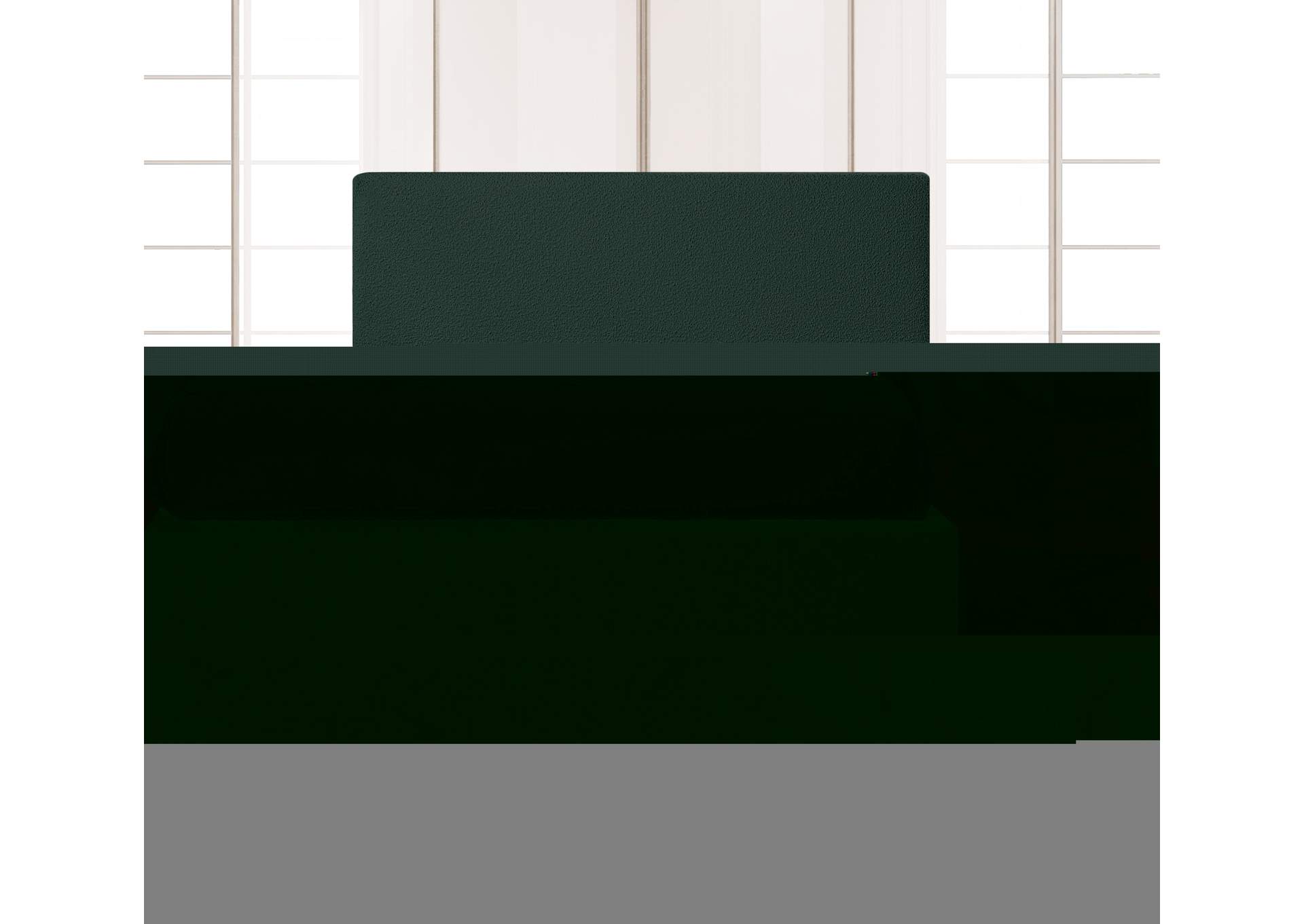 Monaco Green Boucle Fabric Queen Bed,Meridian Furniture