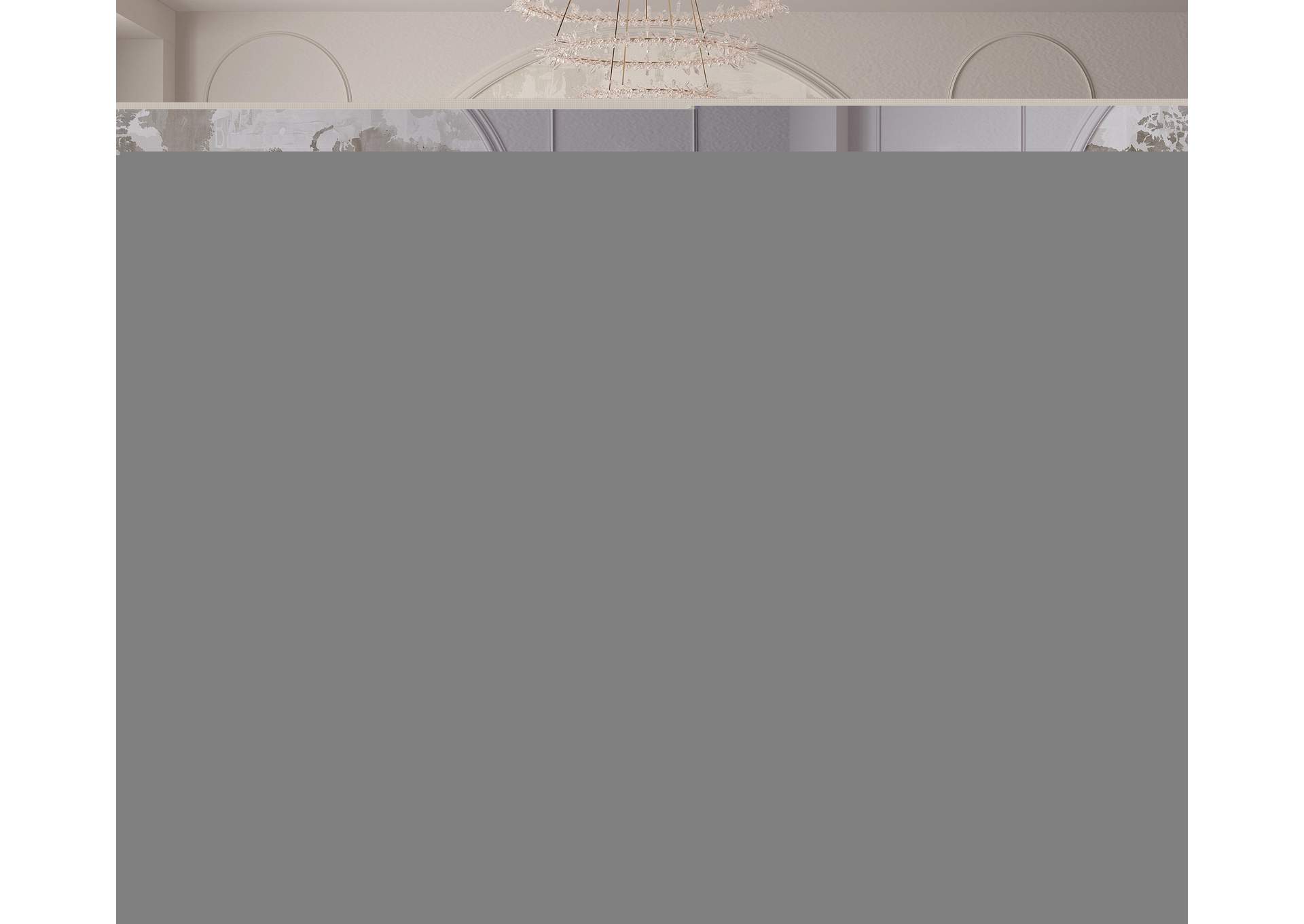 Nico Cream Velvet King Bed,Meridian Furniture