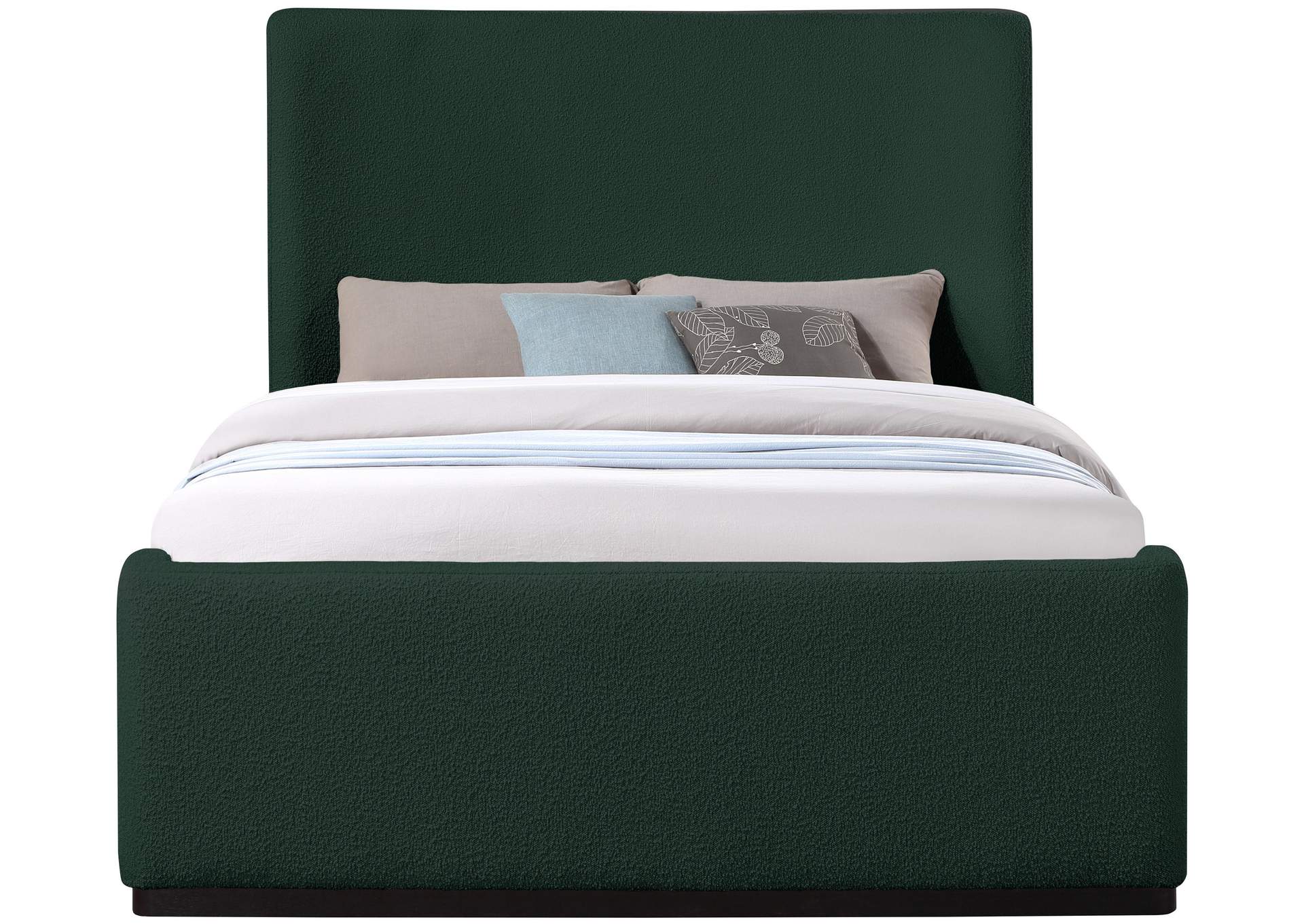 Oliver Green Boucle Fabric King Bed (3 Boxes),Meridian Furniture