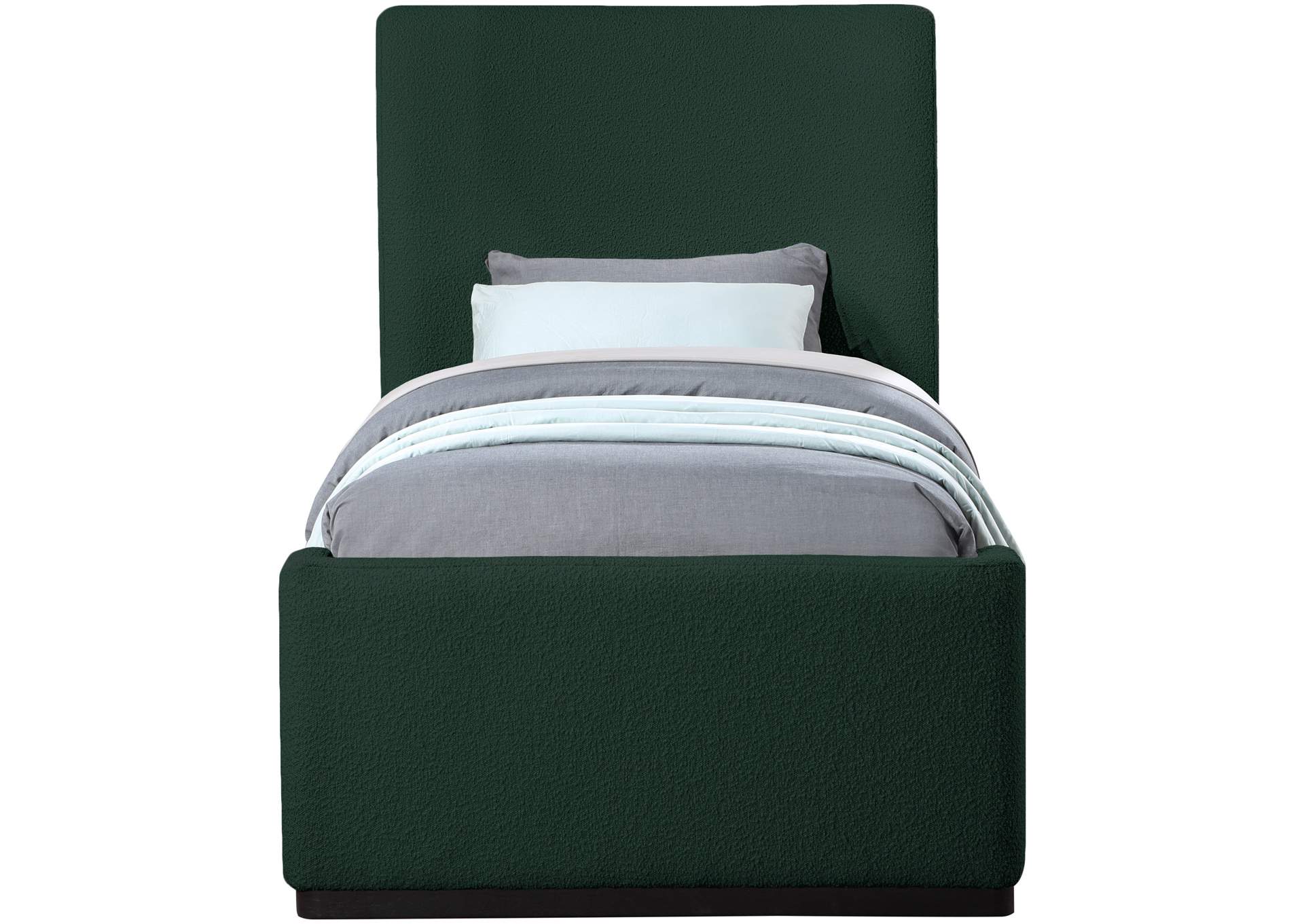 Oliver Green Boucle Fabric Twin Bed (3 Boxes),Meridian Furniture