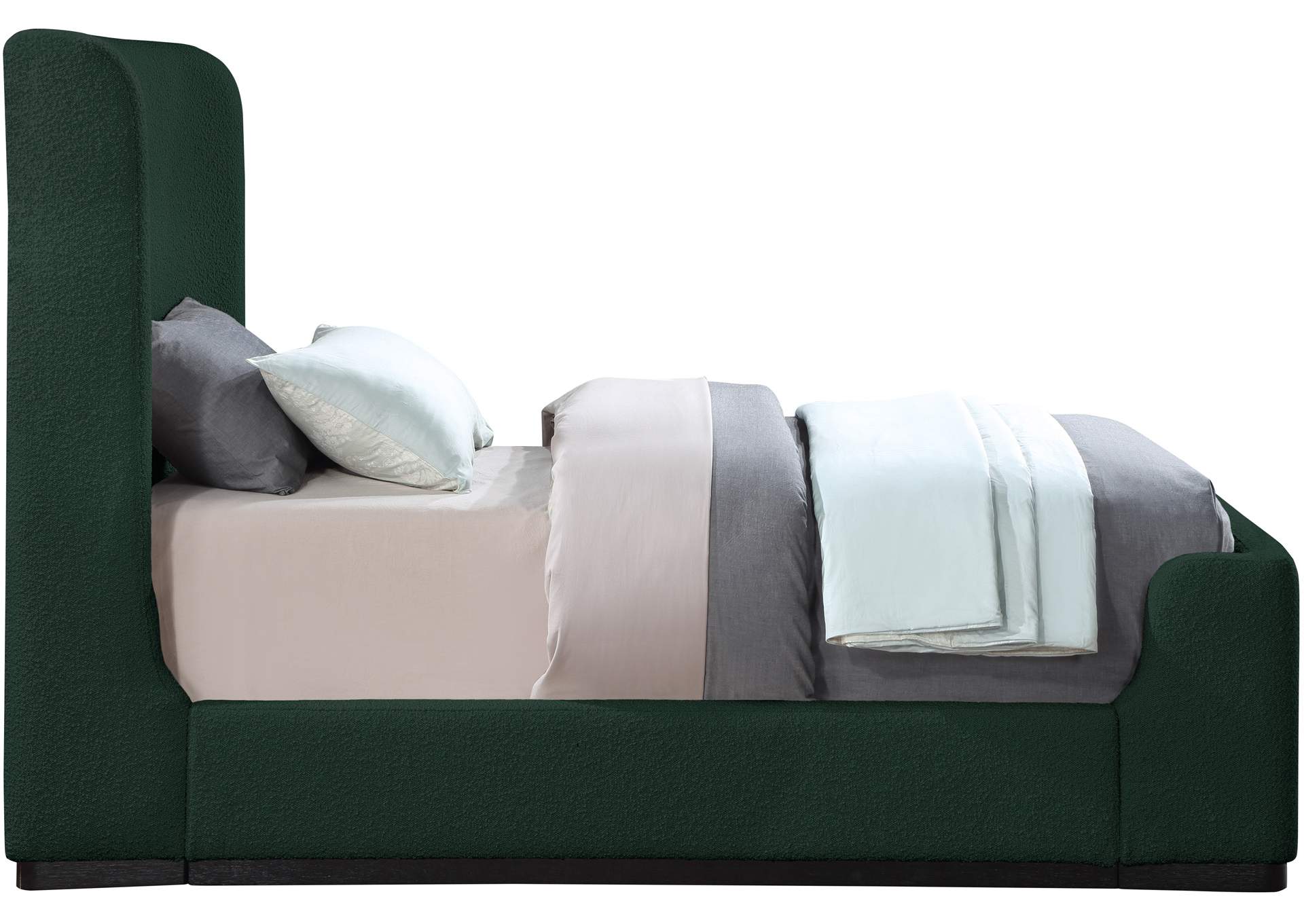 Oliver Green Boucle Fabric Twin Bed (3 Boxes),Meridian Furniture