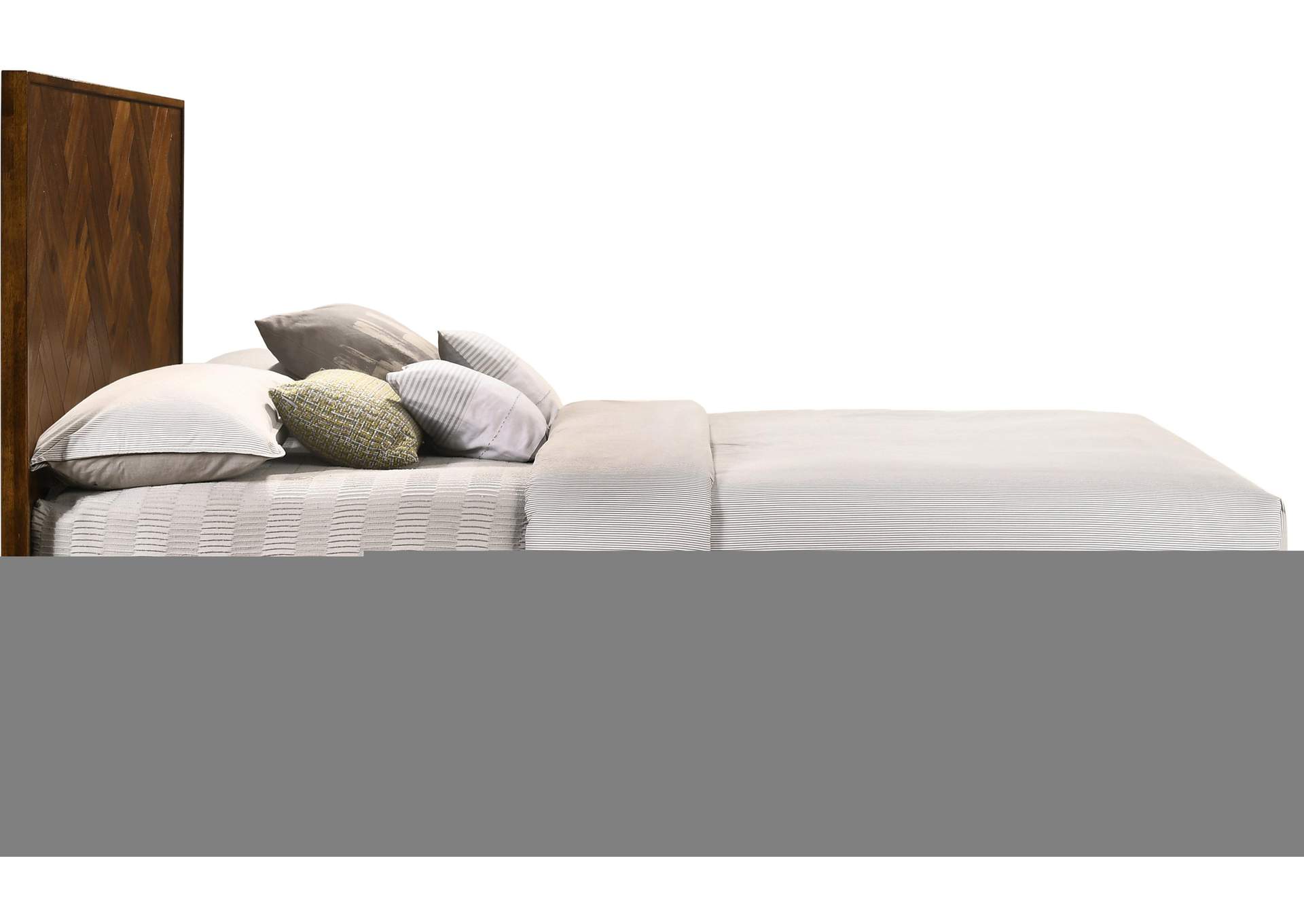 Reed Antique Coffee King Bed (3 Boxes),Meridian Furniture