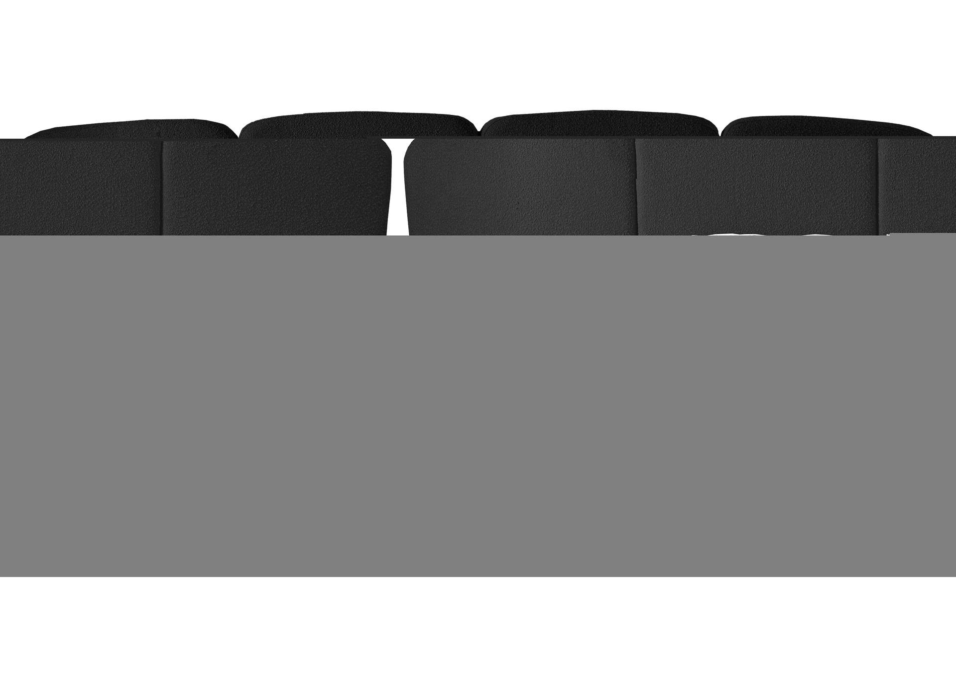Shiloh Black Boucle Fabric King Bed (3 Boxes),Meridian Furniture