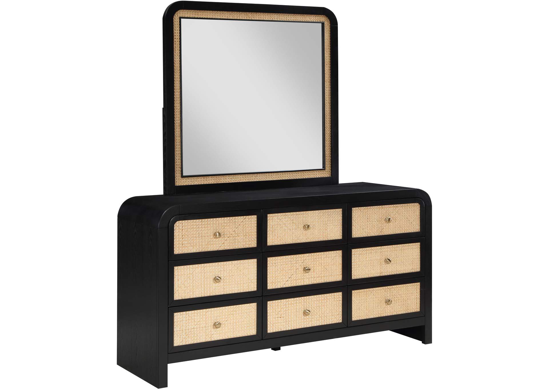 Siena Black Dresser,Meridian Furniture