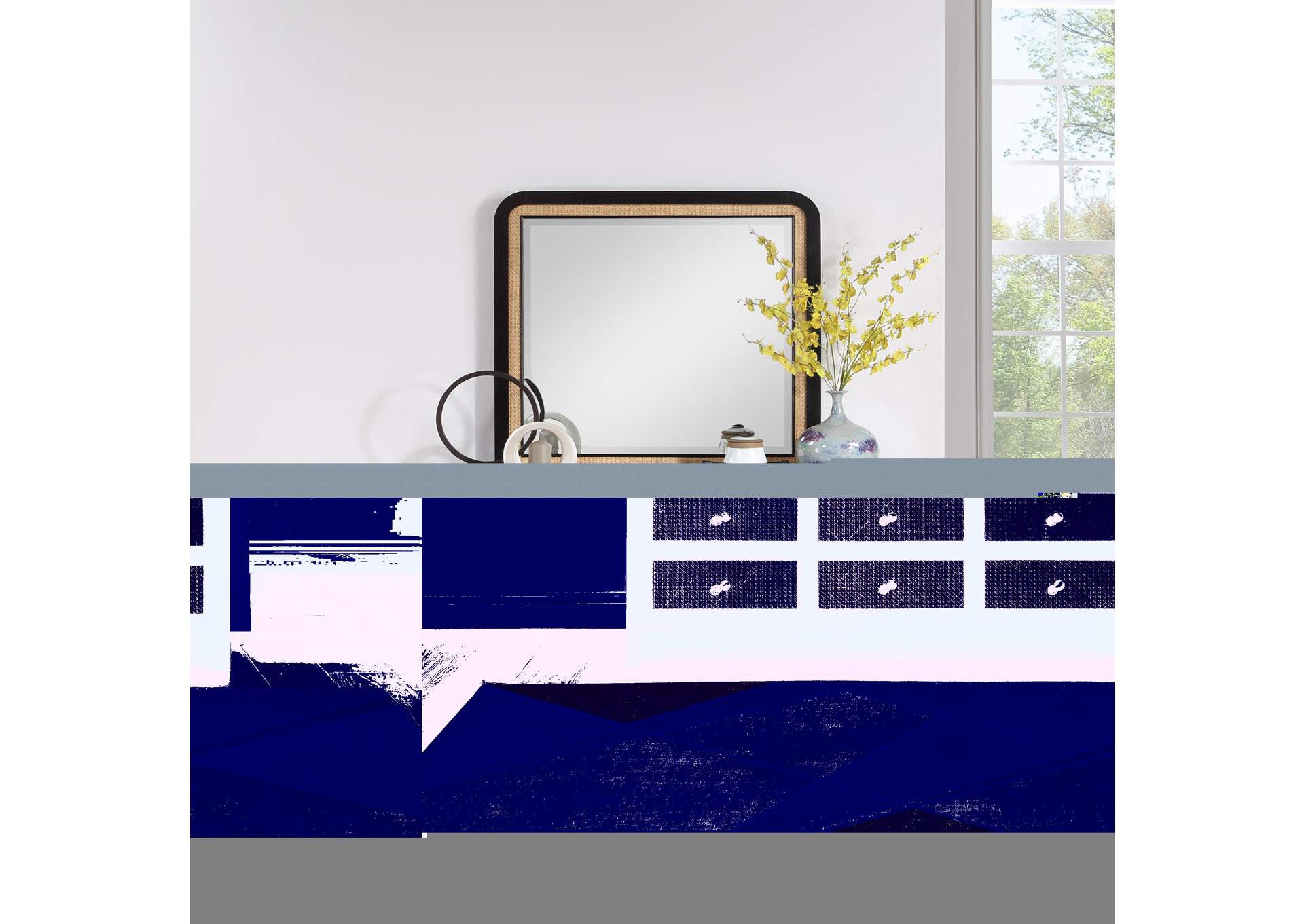 Siena Black Mirror,Meridian Furniture