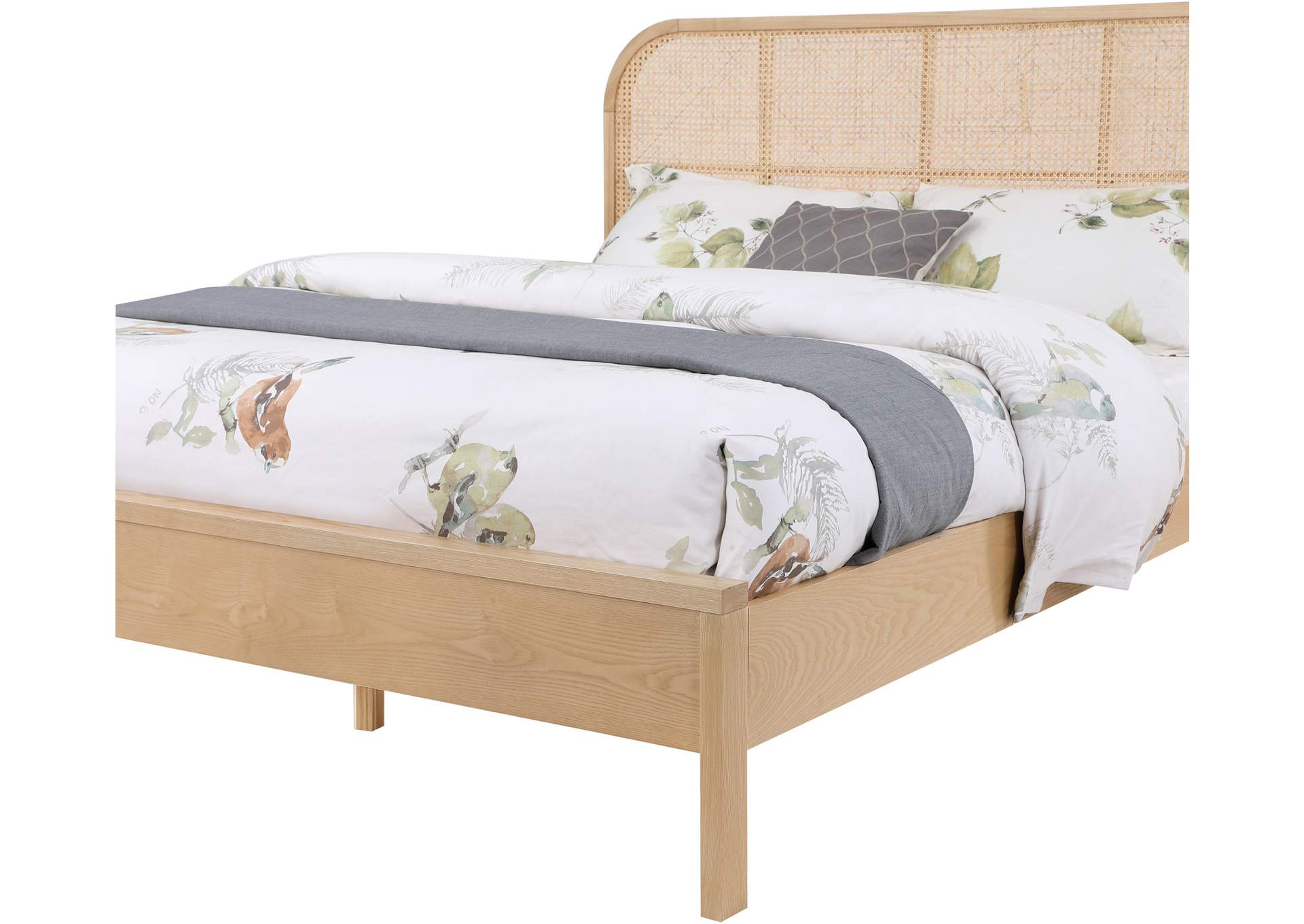 Siena Natural Ash Wood Full Bed (3 Boxes),Meridian Furniture