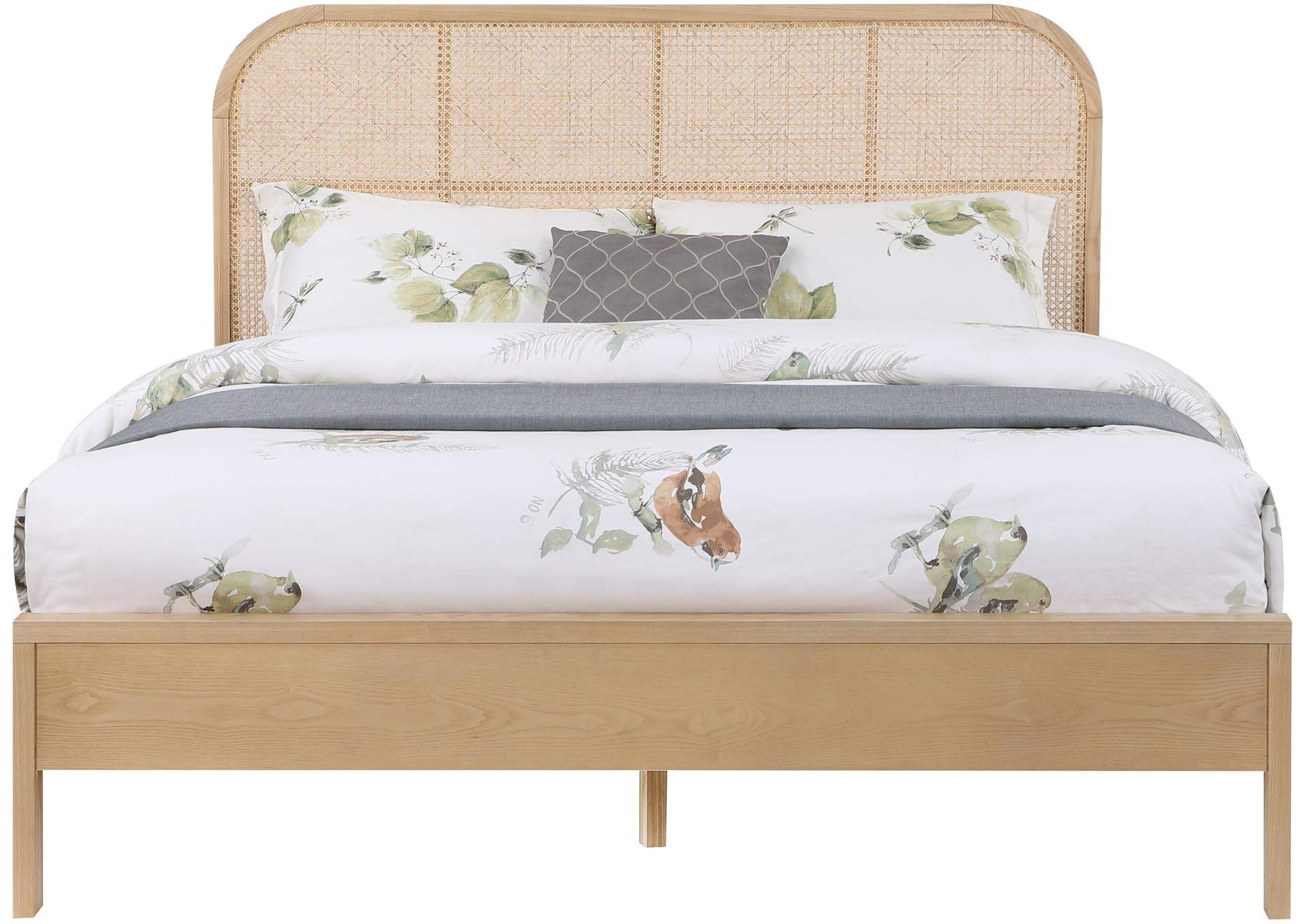 Siena Natural Ash Wood King Bed (3 Boxes),Meridian Furniture