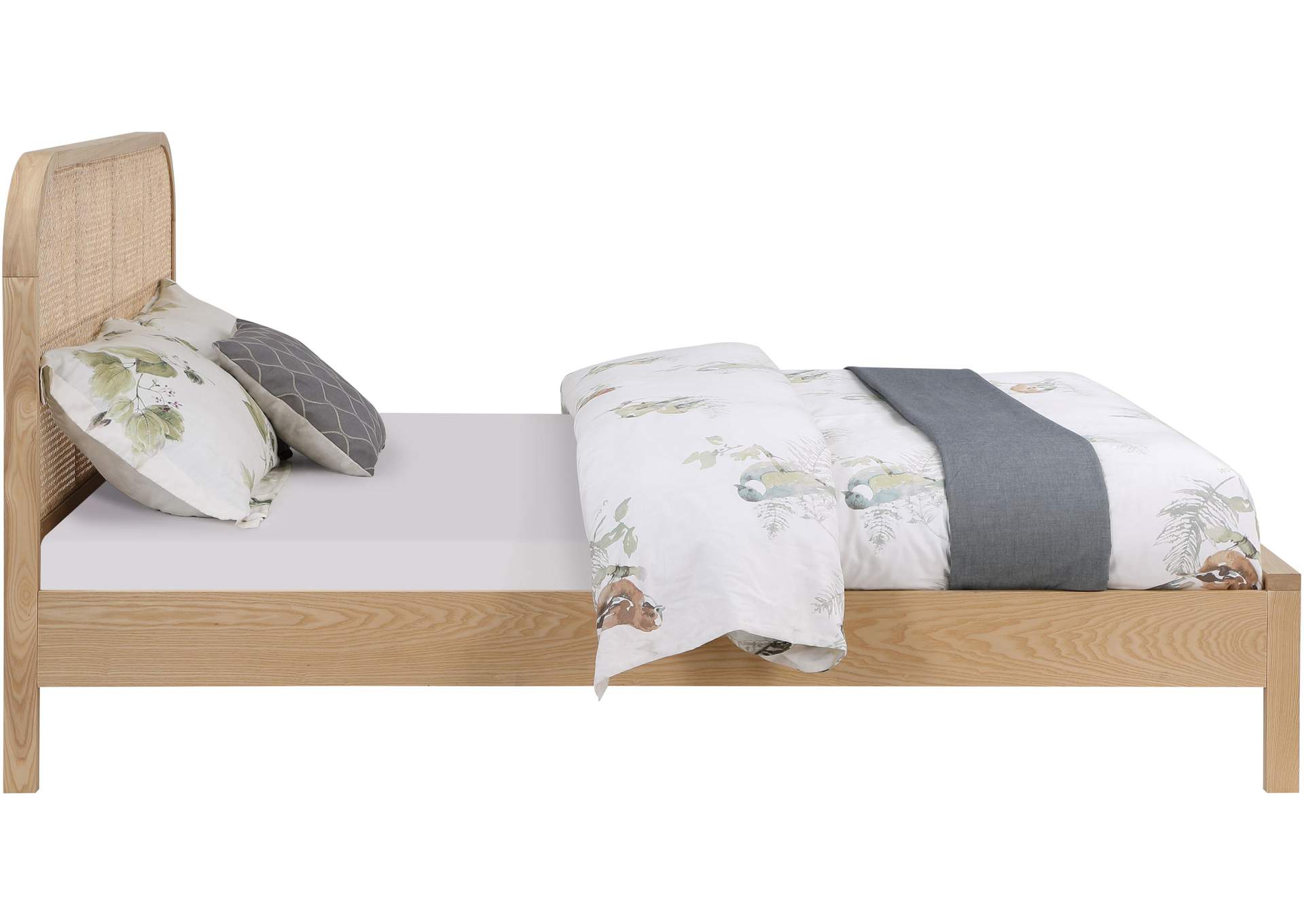 Siena Natural Ash Wood King Bed (3 Boxes),Meridian Furniture