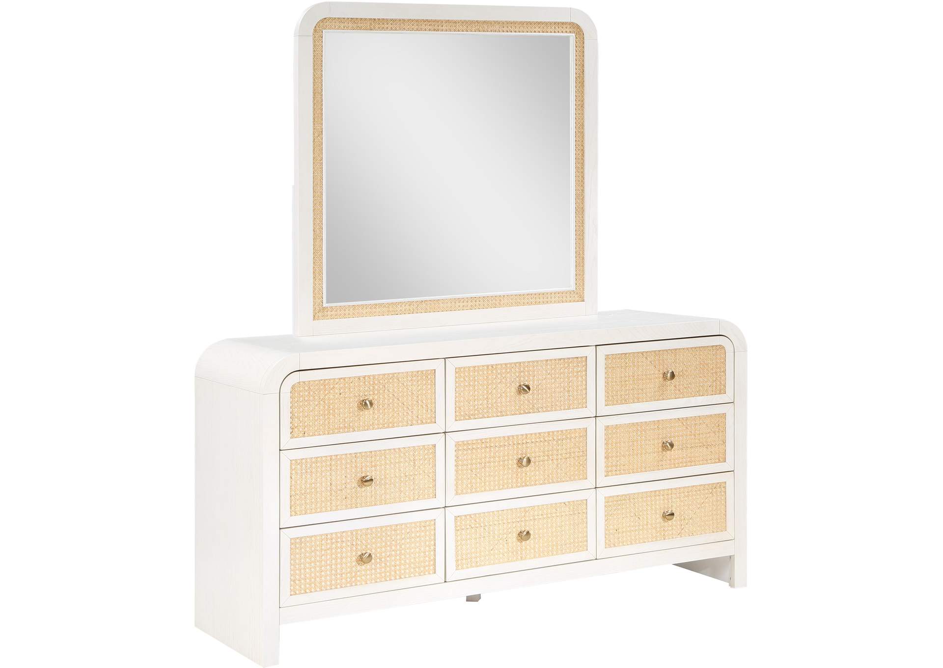 Siena White Dresser,Meridian Furniture