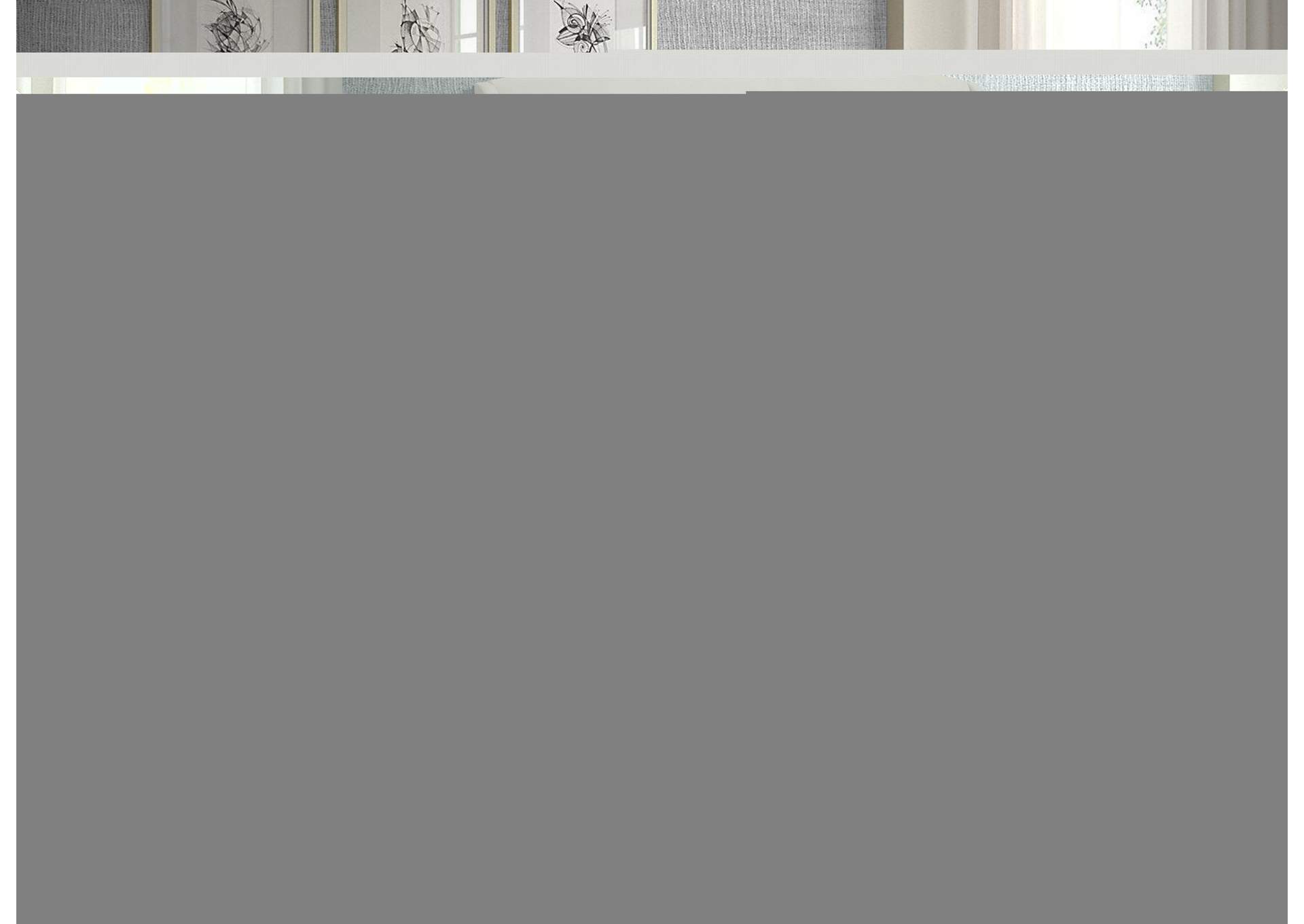 Twin Beige Velvet King Bed (3 Boxes),Meridian Furniture