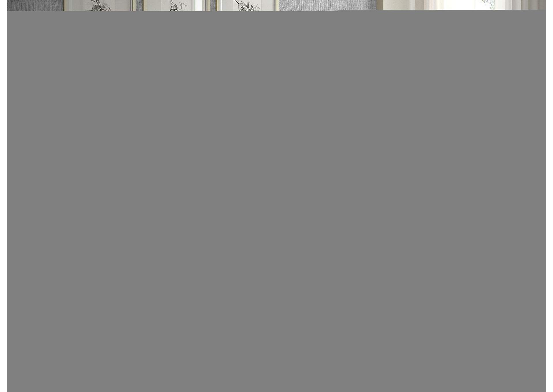 Twin Cream Velvet Queen Bed (3 Boxes),Meridian Furniture