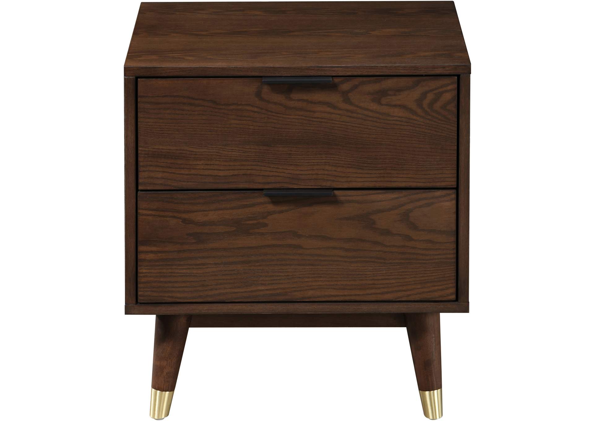 Vance Walnut Night Stand,Meridian Furniture