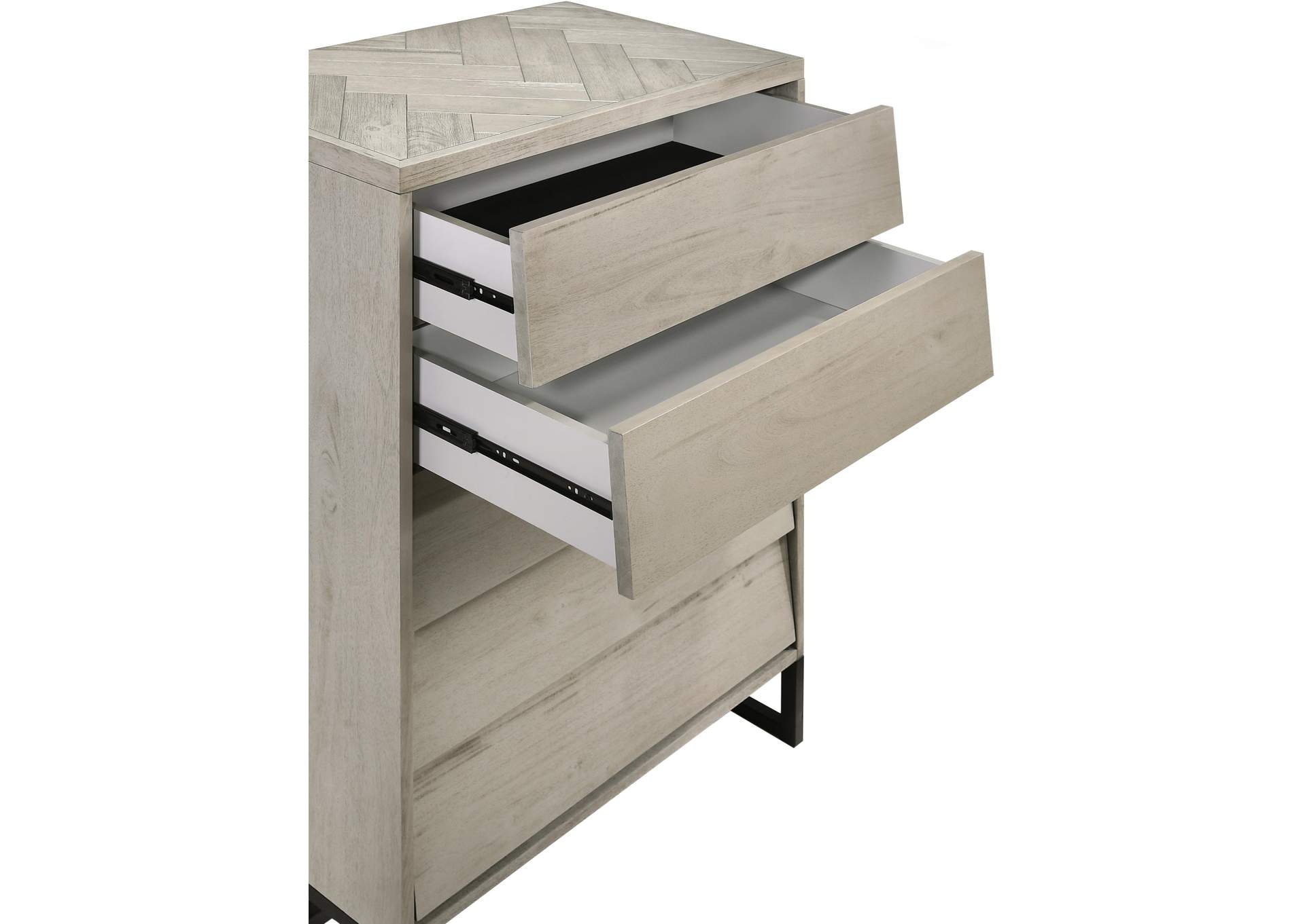 Weston Grey Stone Chest,Meridian Furniture