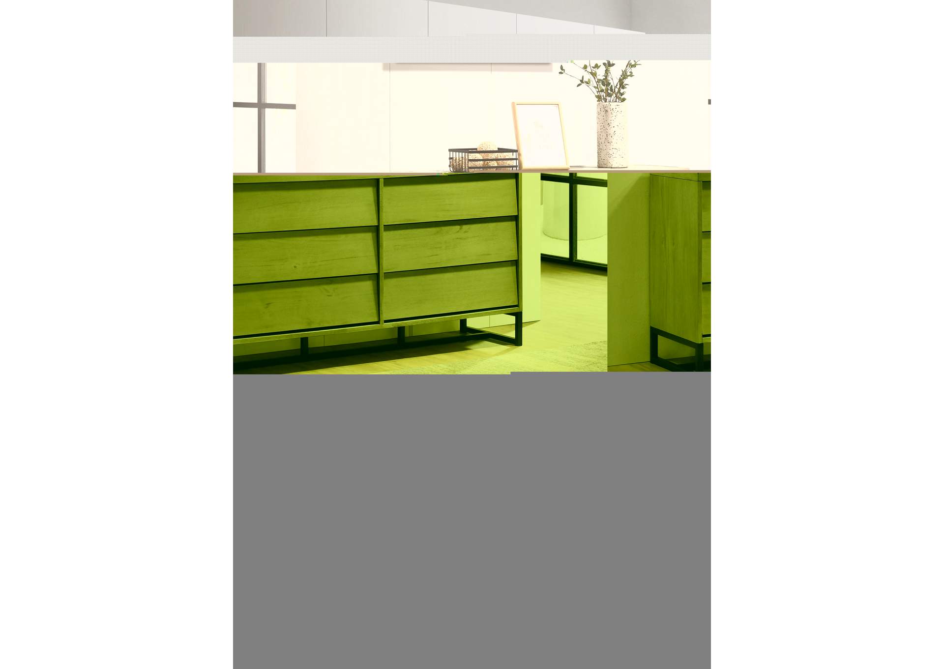 Weston Grey Stone Dresser,Meridian Furniture