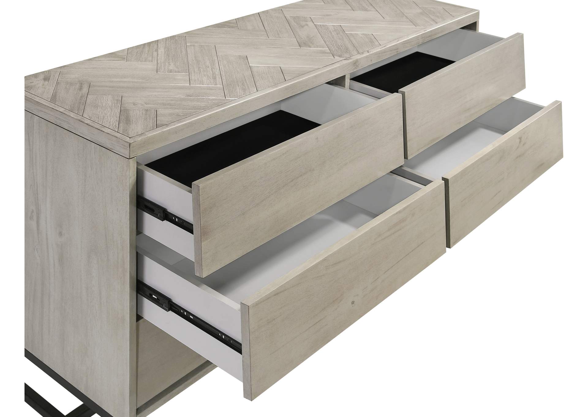 Weston Grey Stone Dresser,Meridian Furniture