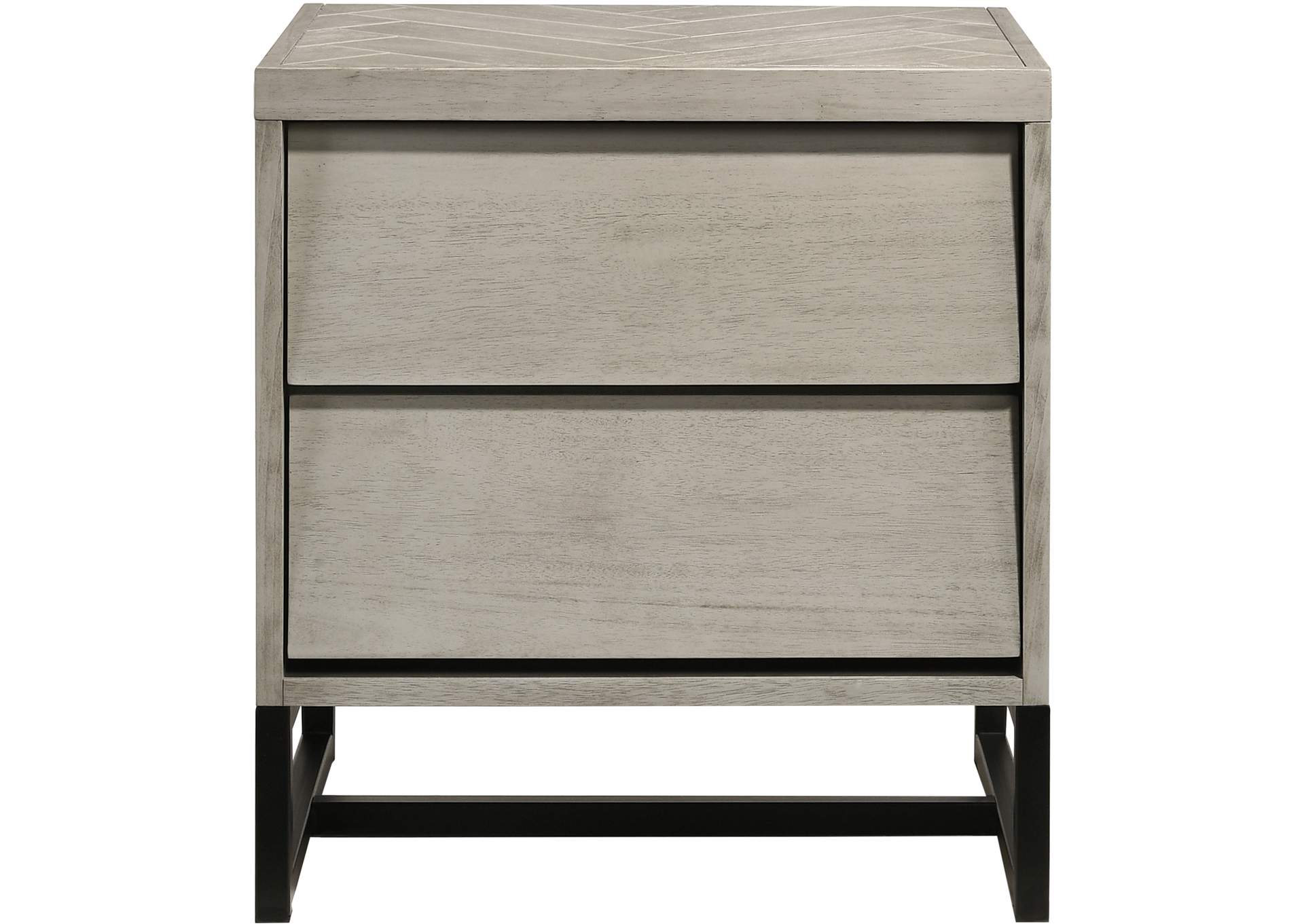 Weston Grey Stone Night Stand,Meridian Furniture