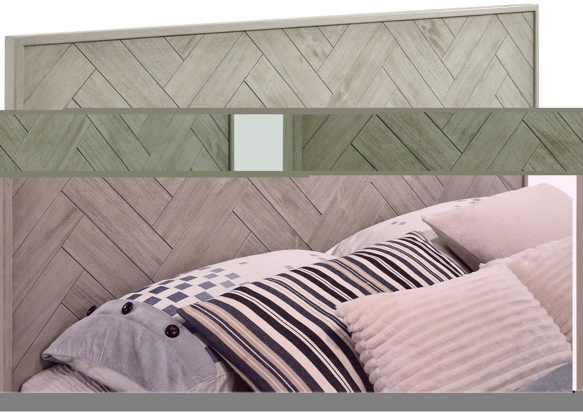Weston Grey Stone Queen Bed (3 Boxes),Meridian Furniture