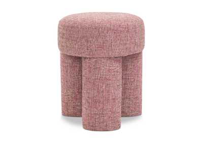 Larson Pink Polyester Fabric Ottoman - Stool
