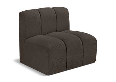 Image for Arc Brown Boucle Fabric Straight Chair