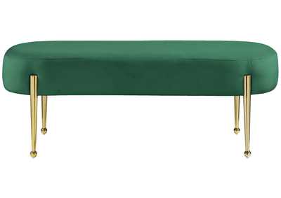 Gia Green Velvet Bench,Meridian Furniture