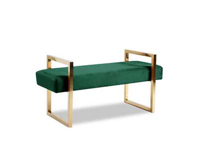 Olivia Green Velvet Bench,Meridian Furniture