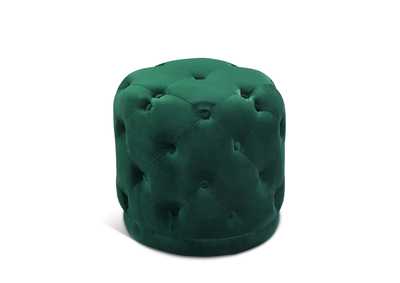 Image for Harper Green Velvet Ottoman - Stool