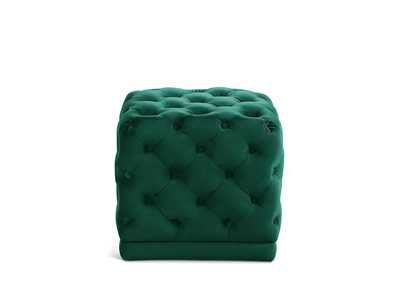 Image for Stella Green Velvet Ottoman - Stool