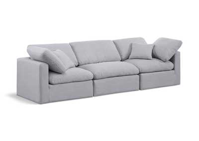 Image for Indulge Grey Linen Textured Fabric Modular Sofa