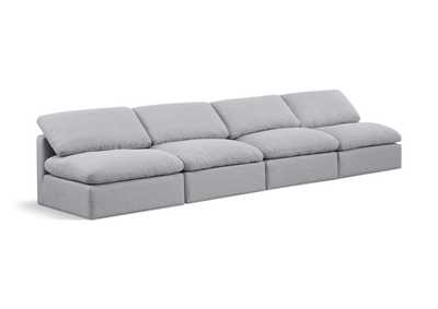 Image for Indulge Grey Linen Textured Fabric Modular Sofa