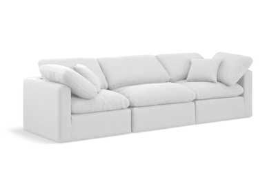 Image for Indulge White Linen Textured Fabric Modular Sofa