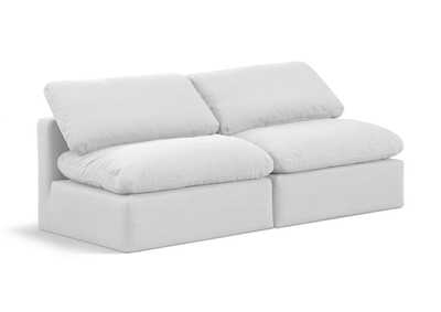 Image for Indulge White Linen Textured Fabric Modular Sofa