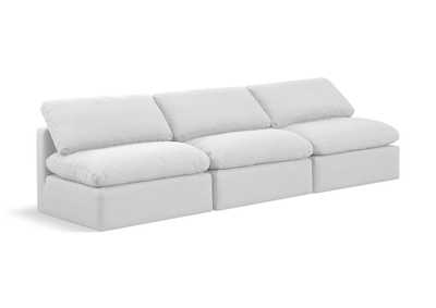 Image for Indulge White Linen Textured Fabric Modular Sofa